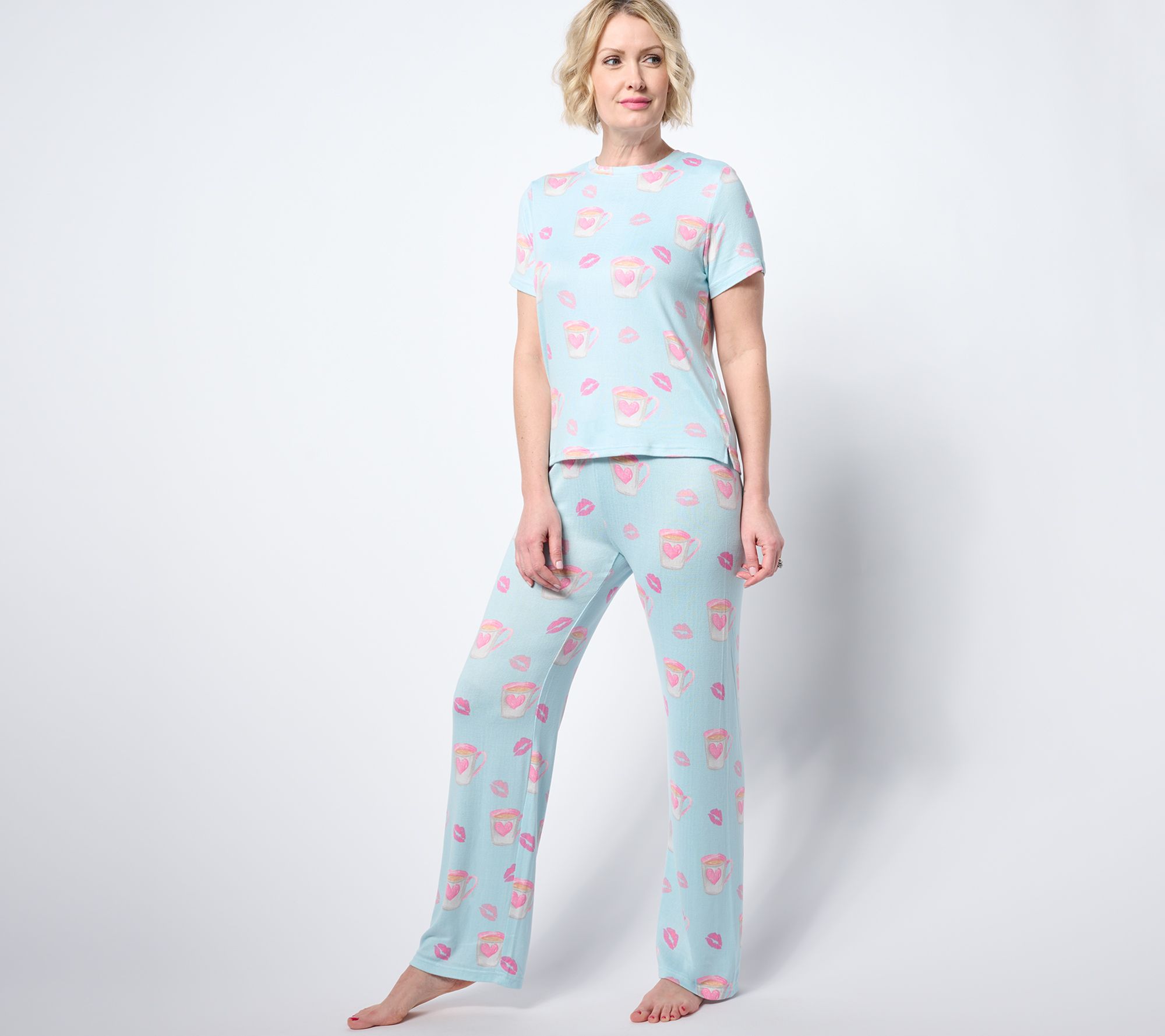 P.J. Salvage x Cozy Zoe Short Sleeve Tee & Pant Lounge Set