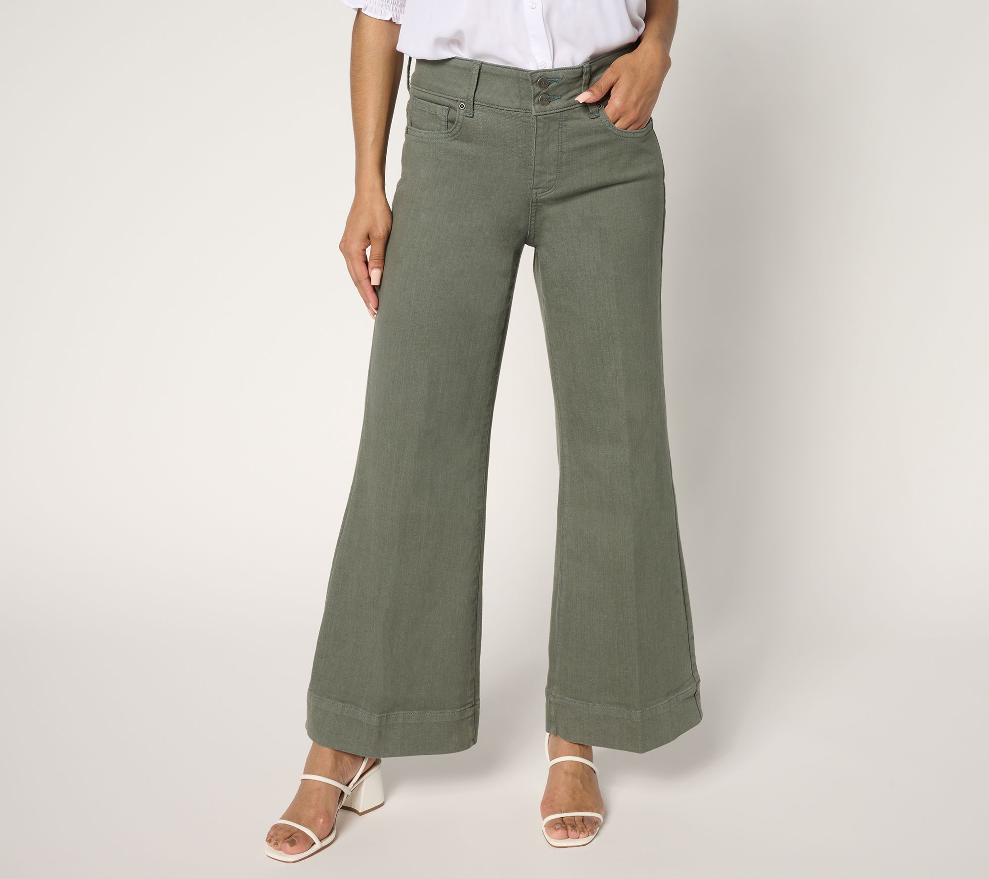 NYDJ Mia Palazzo Ankle Jean - Indigo Or Color Washes