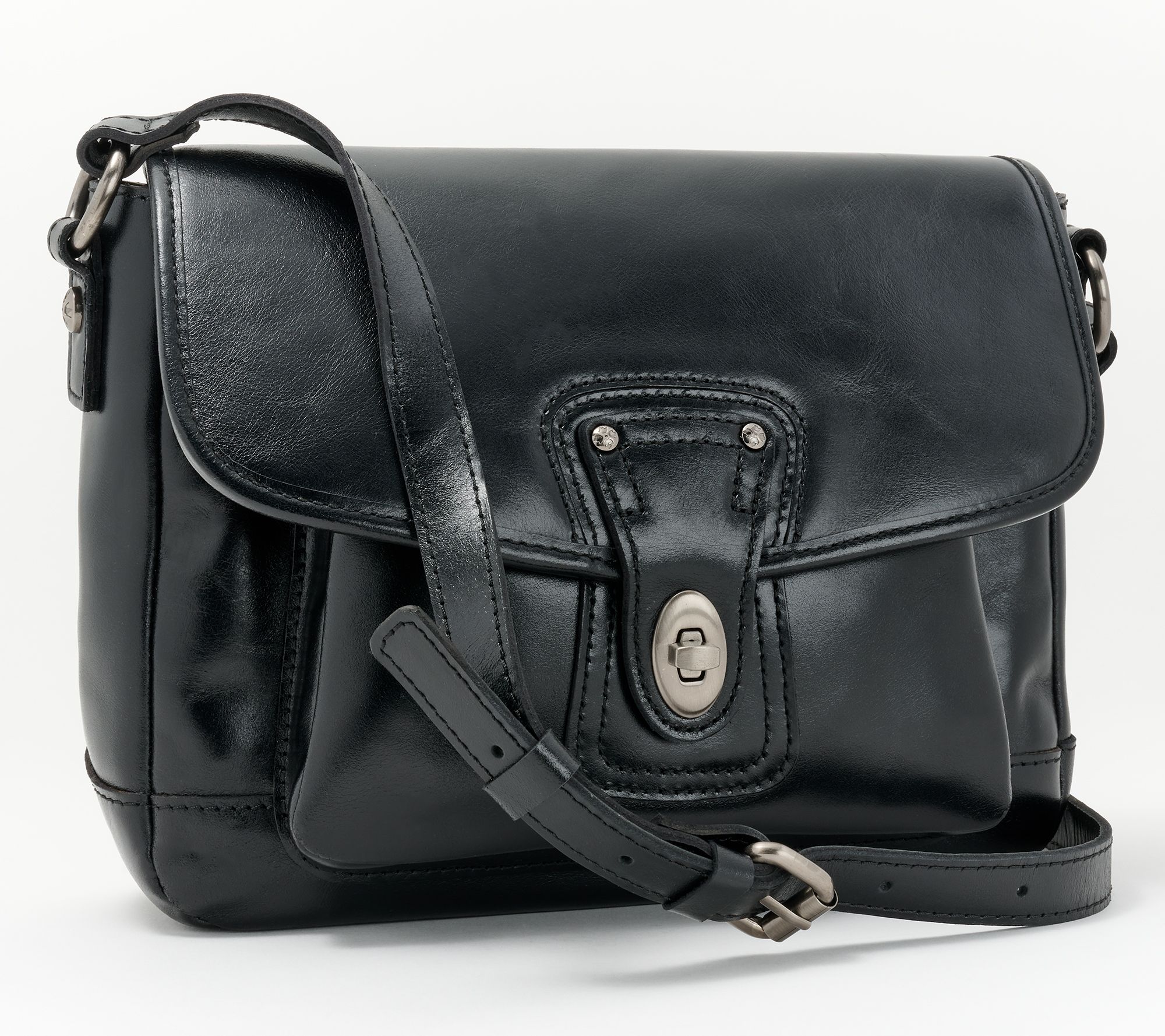 "As Is" Patricia Nash Jackson Tartan Wool Turnlock Crossbody