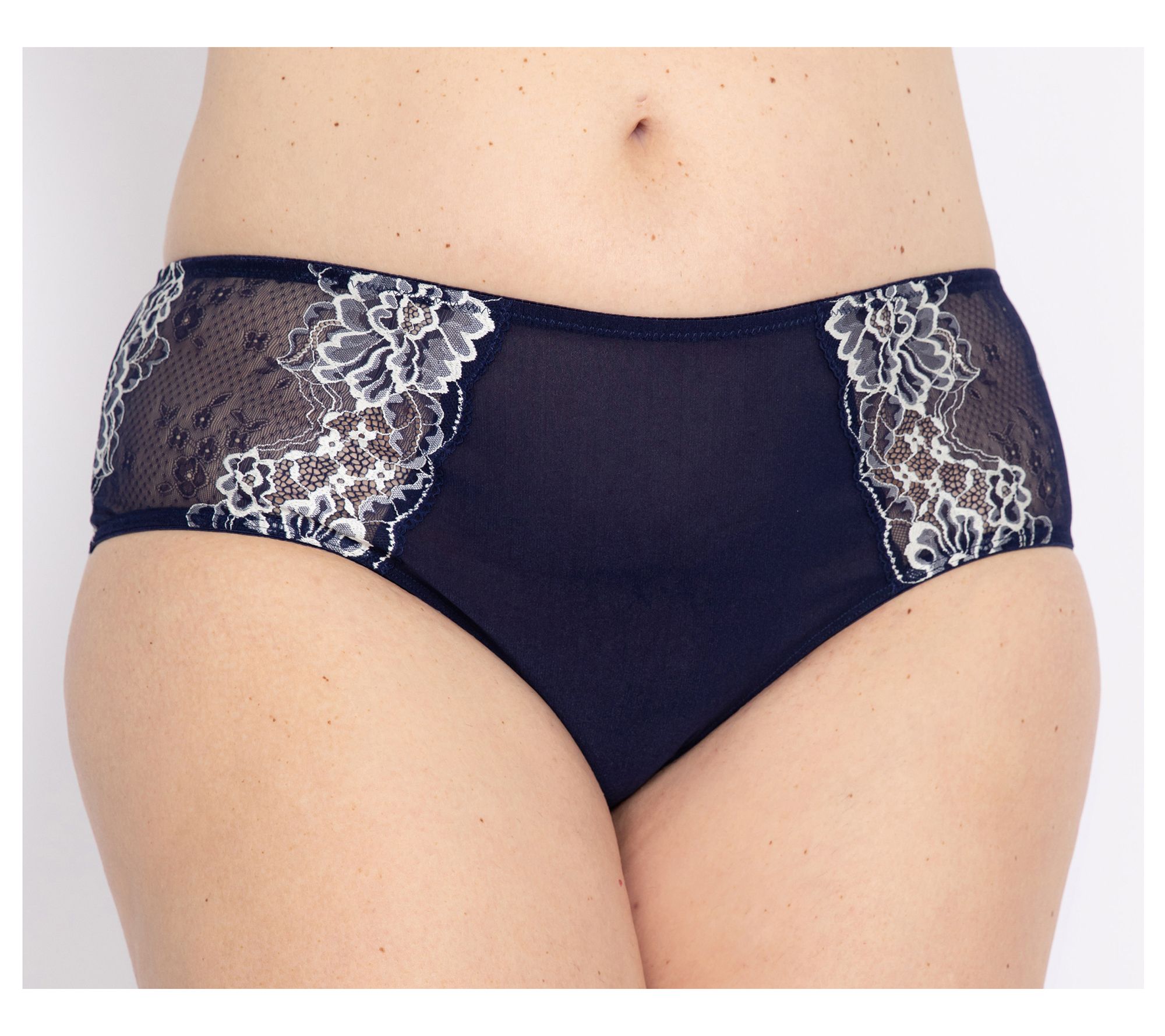 Lunaire Limoges Lace Back Bikini-Cut Panty