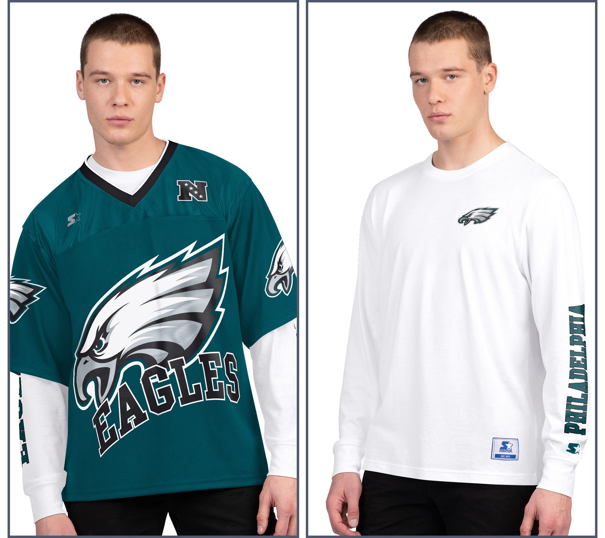 NFL Officially Licensed Starter Jersey Top & Long Sleeve Tee