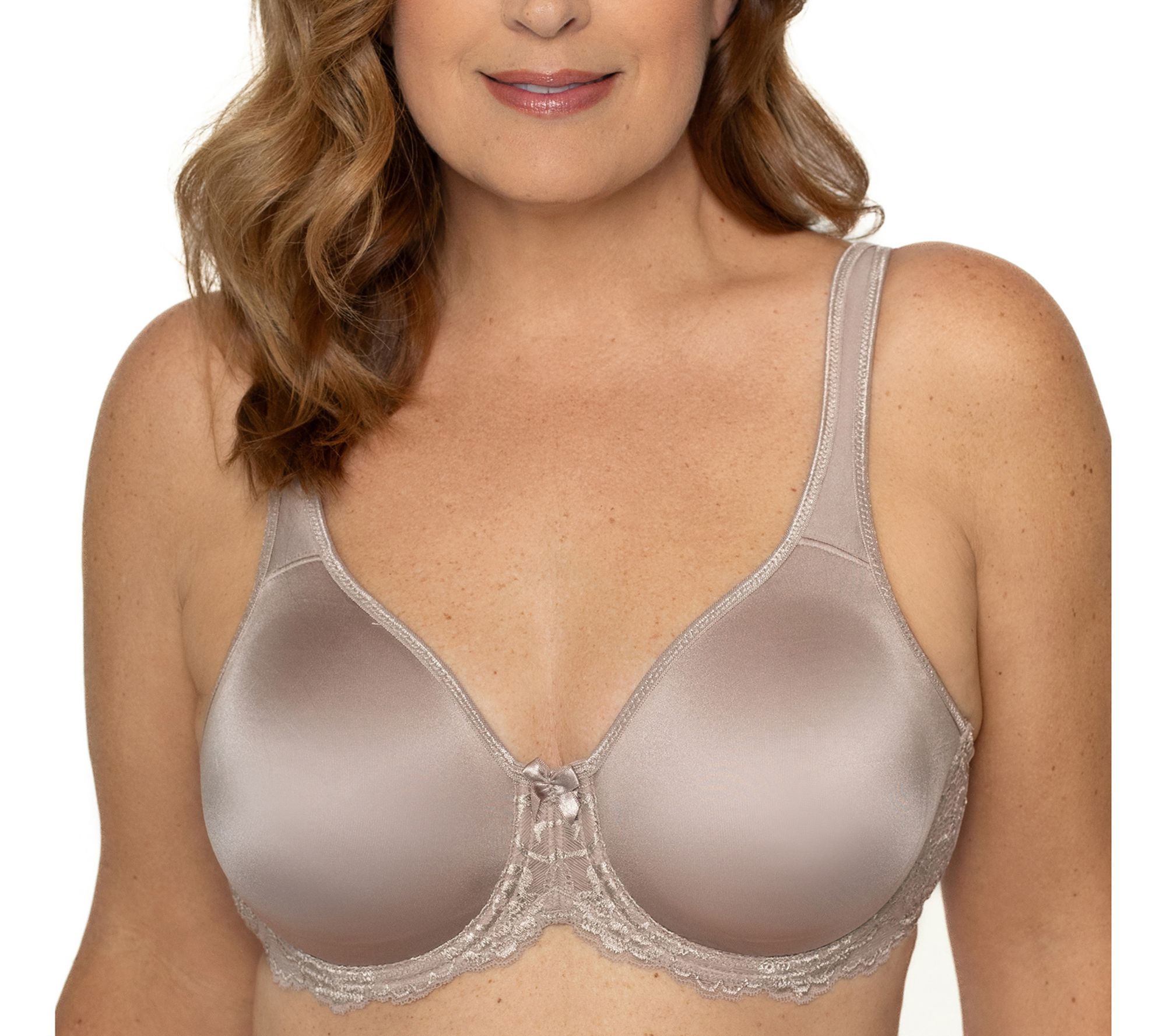 Lunaire Seamless Underwire Bra with Lace Trim