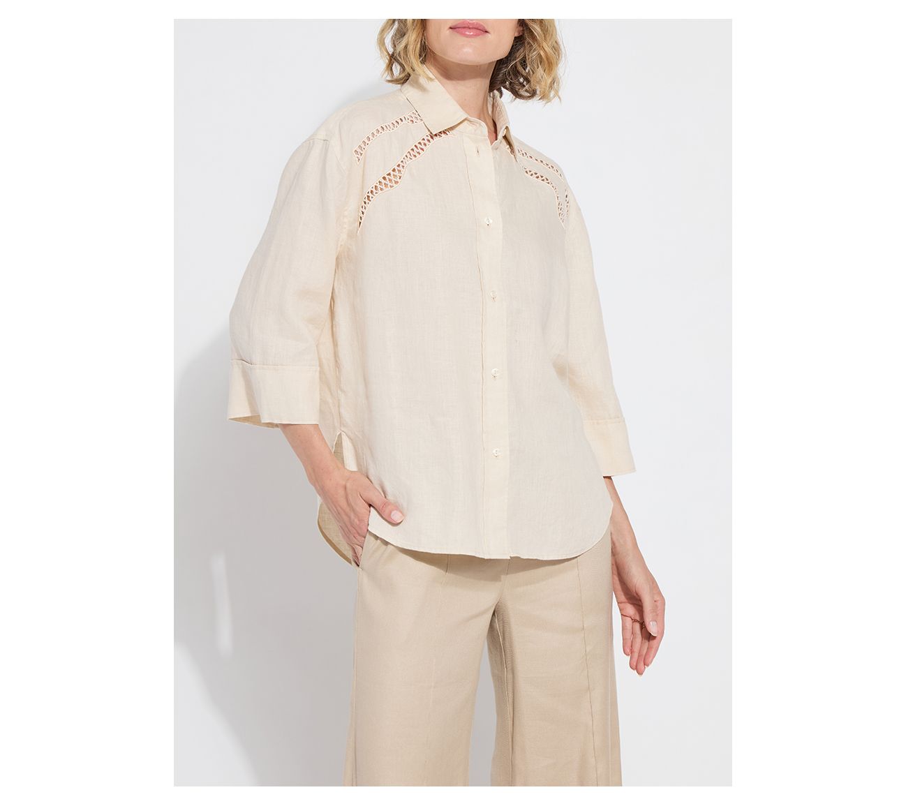 Lysse New York Roxanne Embroidered Shirt