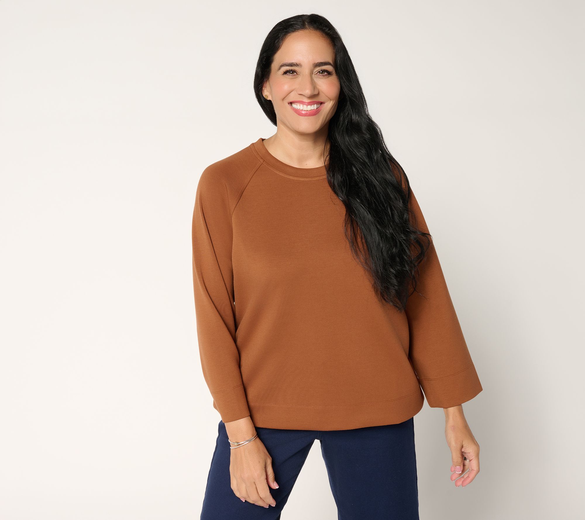 Martha Stewart Signature Comfort Stretch Boxy Modern Top