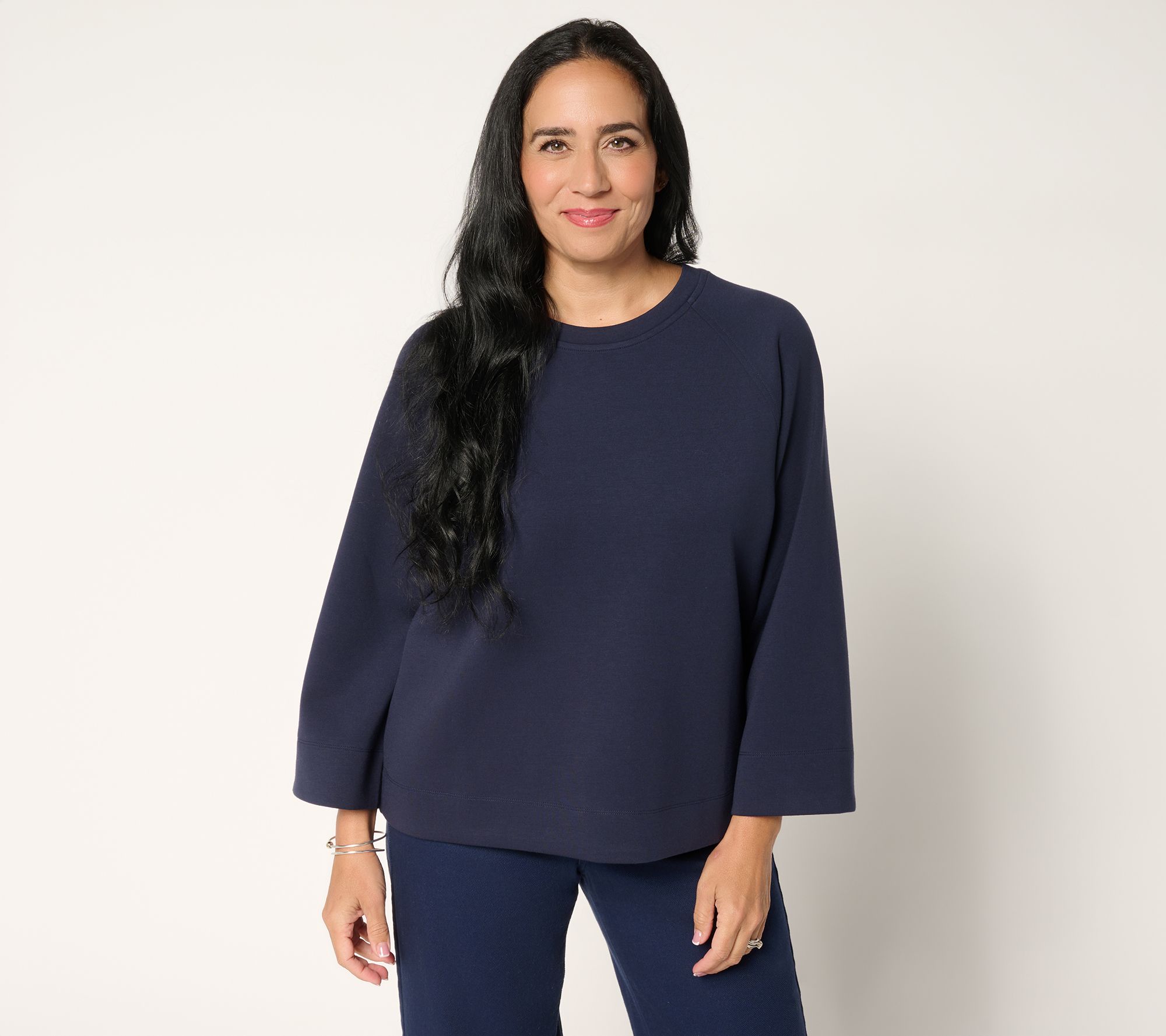 Martha Stewart Signature Comfort Stretch Boxy Modern Top