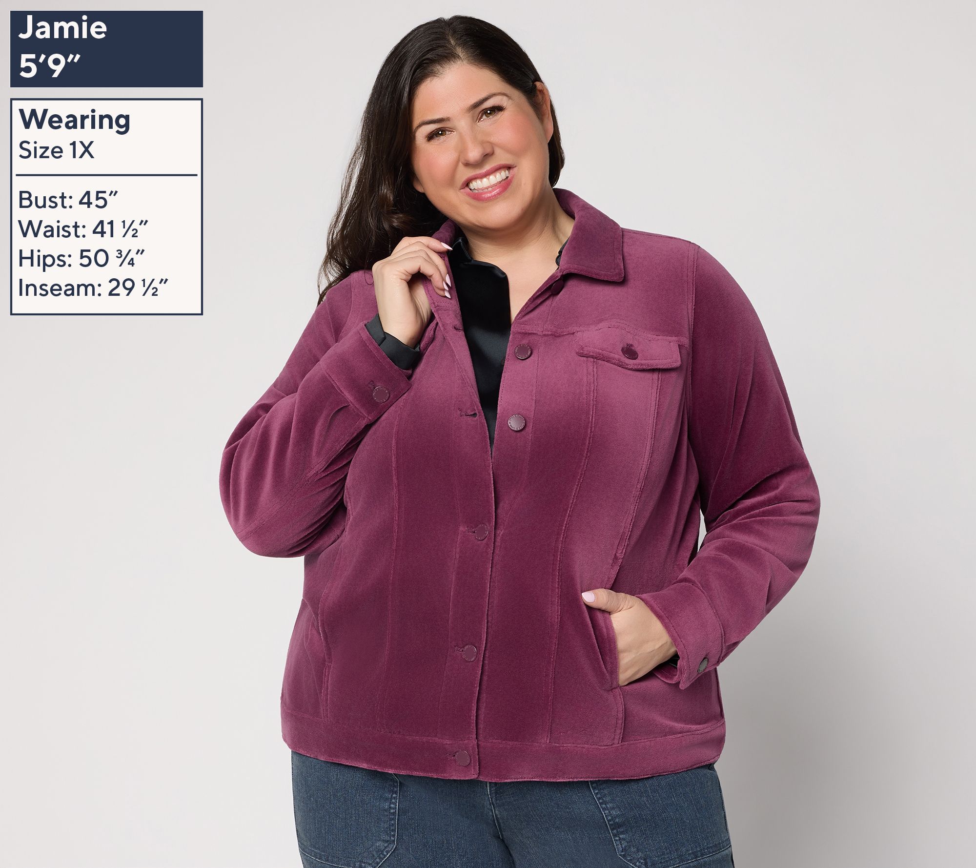 Belle by Kim Gravel Bellour Jean Jacket - QVC.com