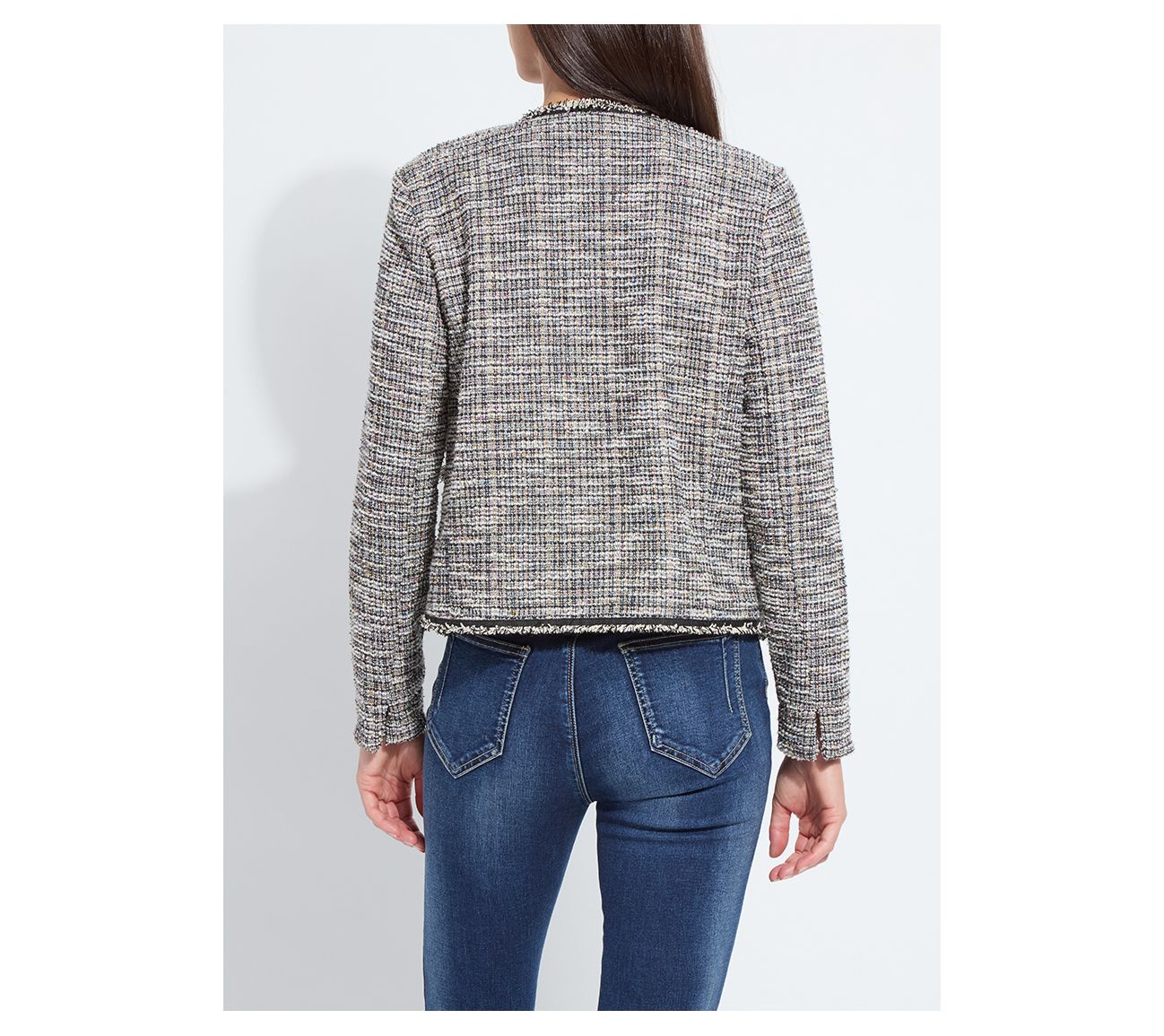 Lysse New York Charlotte Collarless St. Tweed Jacket - QVC.com