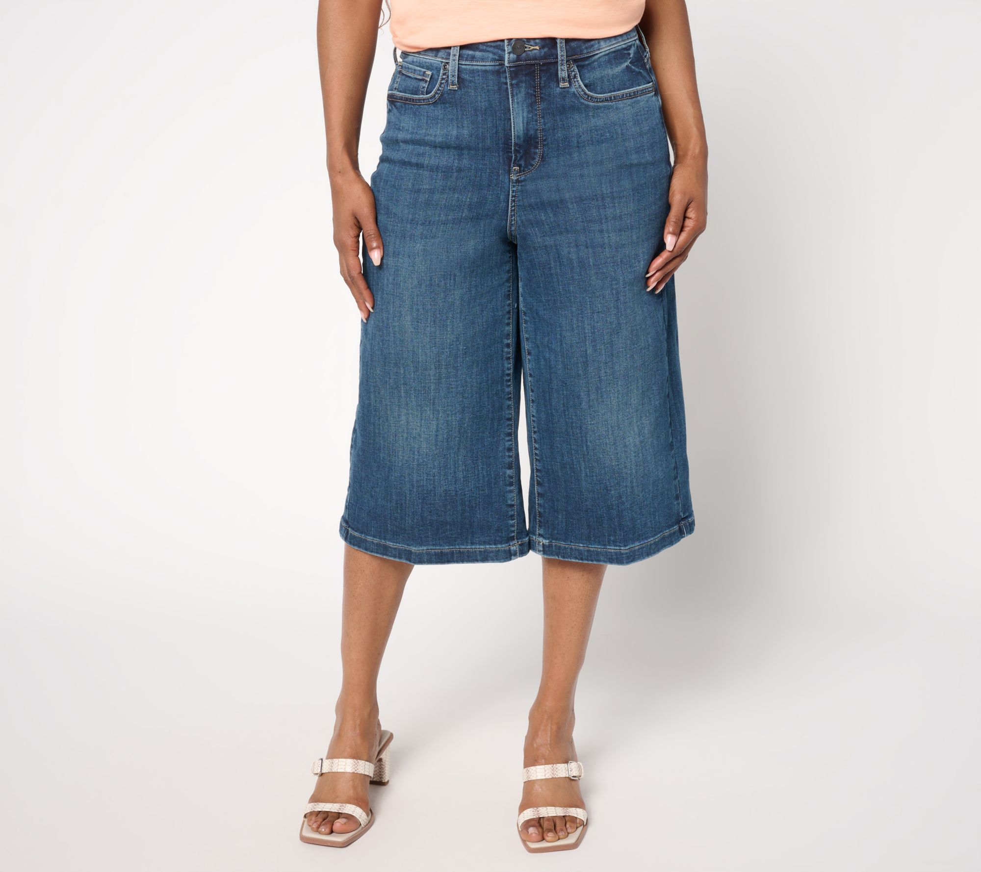 "As Is" NYDJ High Rise Amelia Culotte in Cool Embrace