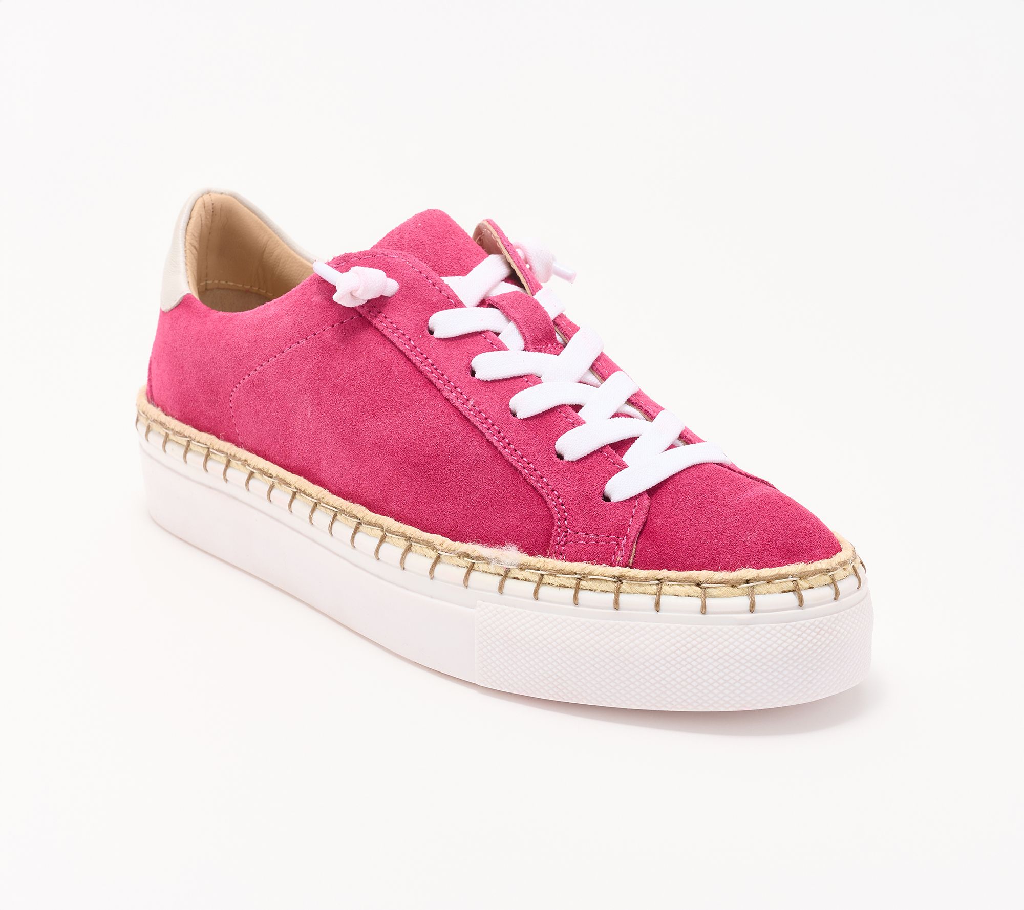 Diba True Leather Lace-Up Sneakers - Em Belish