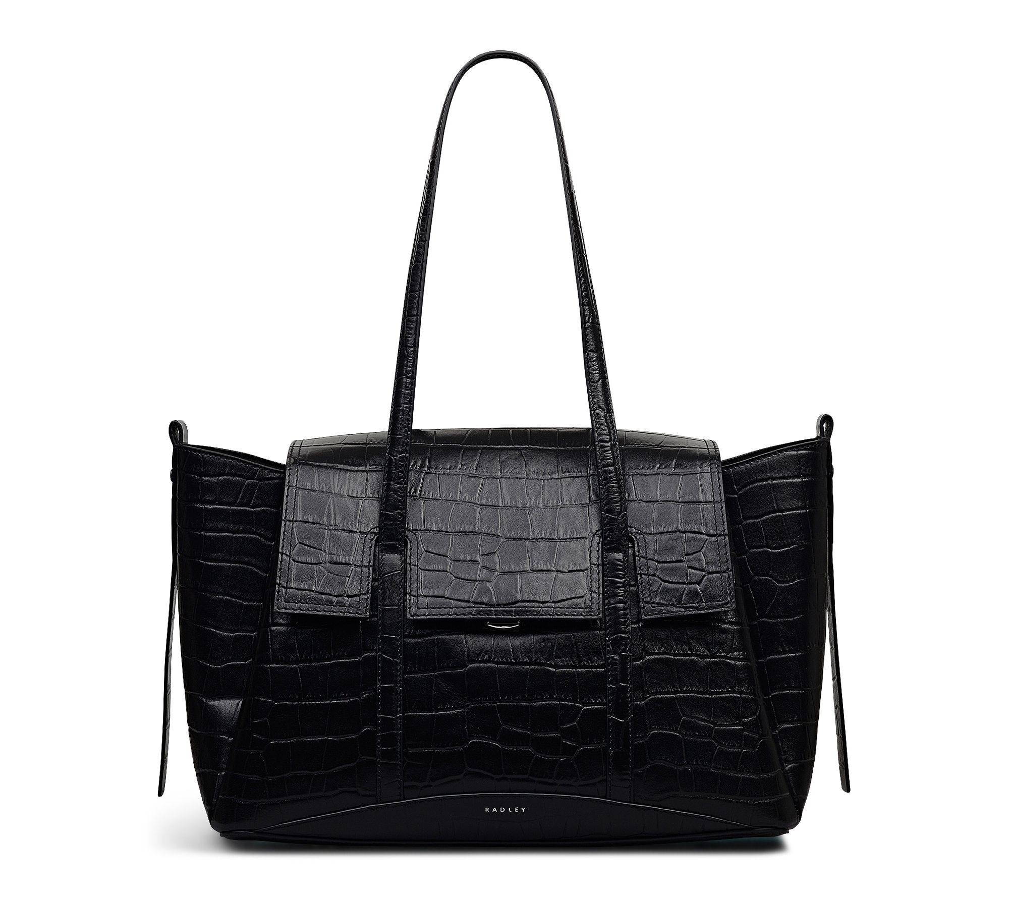 Radley The Chancery Faux Croc Medium Flapover Shoulder Bag