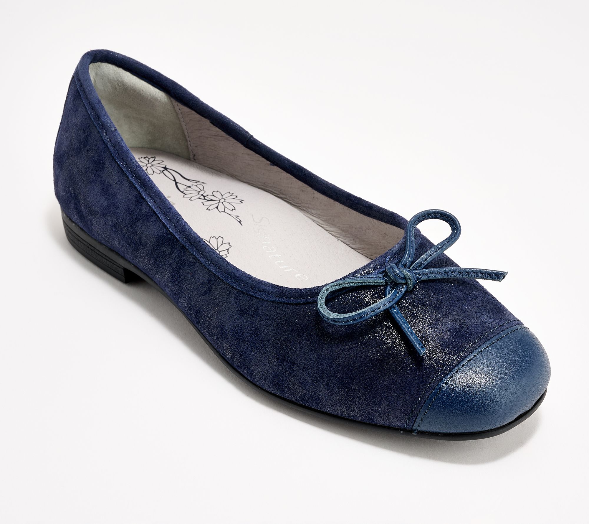"As Is" Alegria Leather Bow Flats- Talya