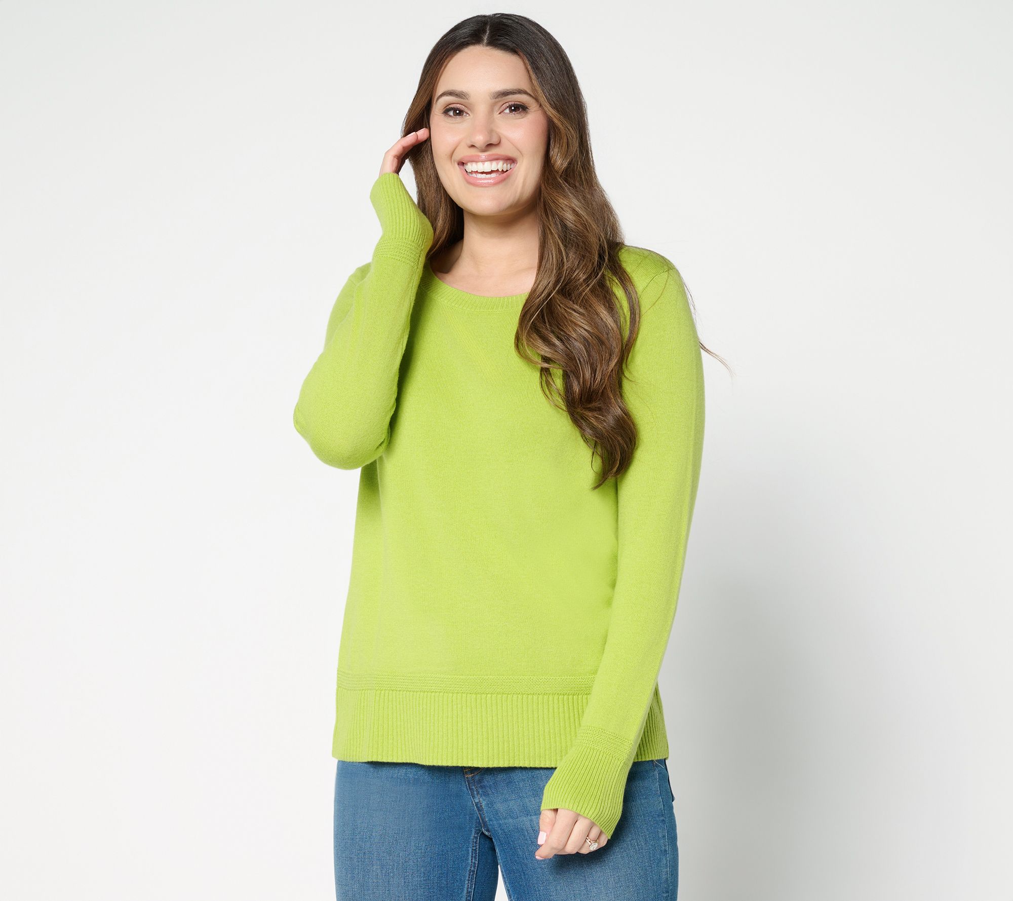 "As Is" Women with Control Round Neck Pullover Sweater