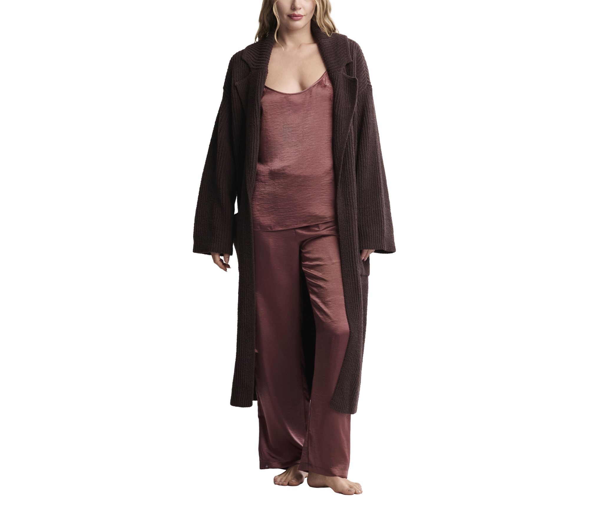 Barefoot Dreams CozyChic Cotton Rib Long Coat