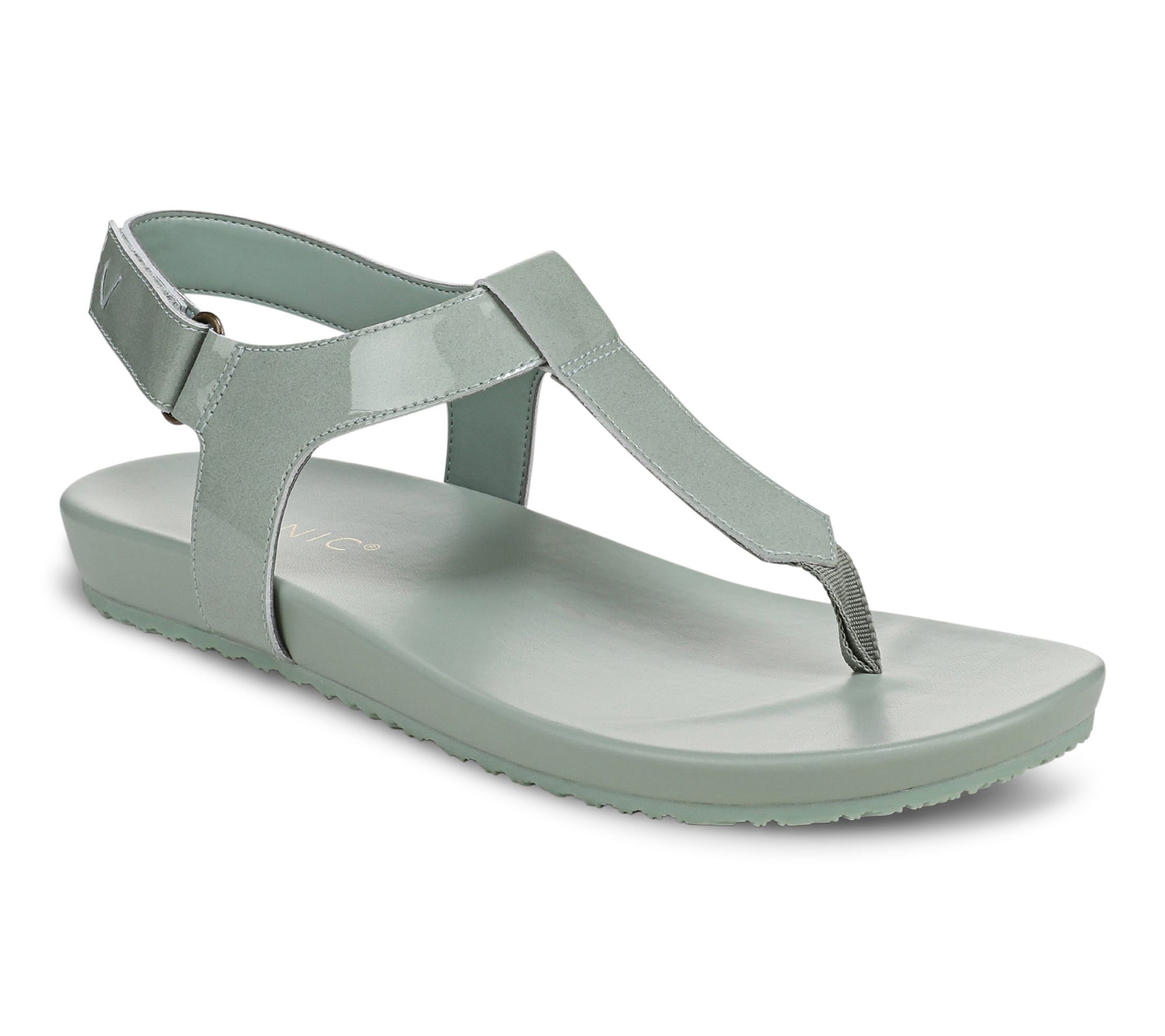 Vionic Leather Adjustable T-Strap Sandals - Palisades