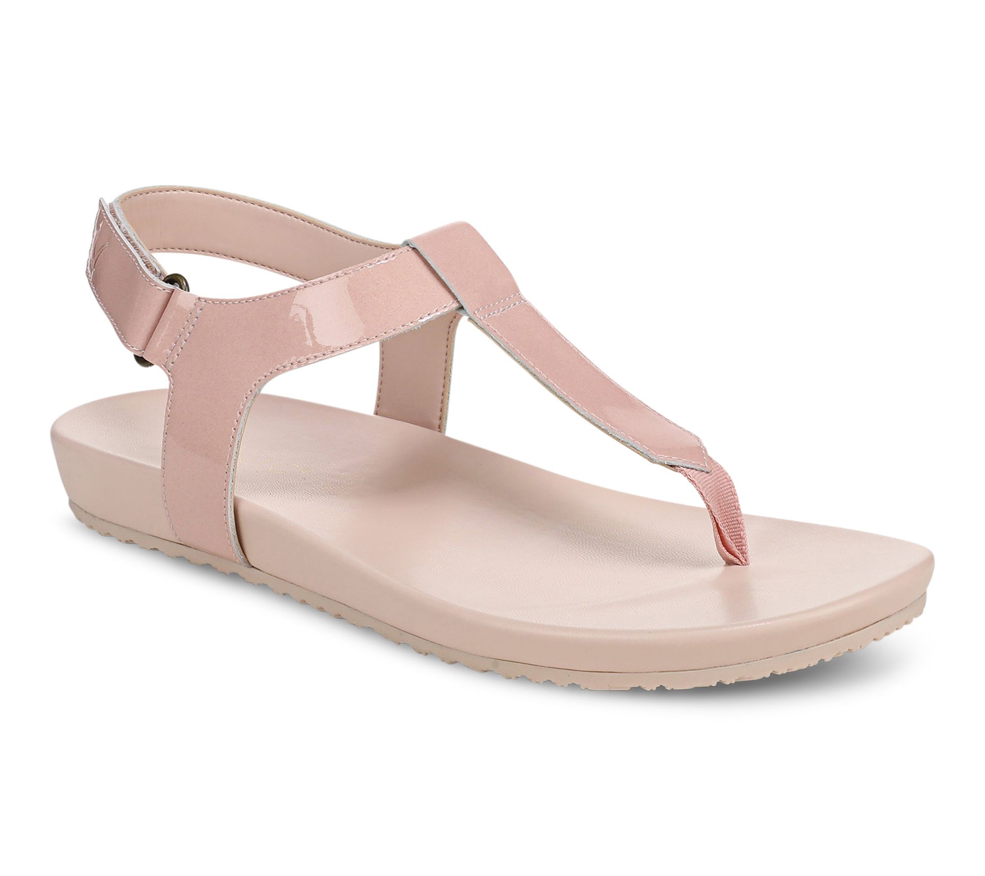 Vionic Leather Adjustable T-Strap Sandals - Palisades