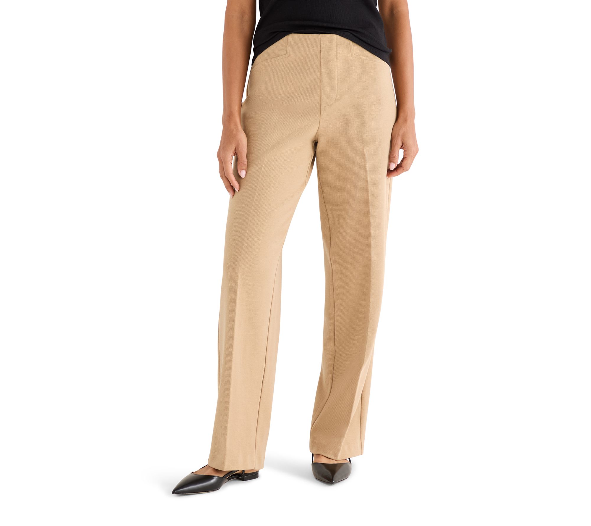NIC+ZOE 31" Lenox Wide Leg Stretch Twill Pant