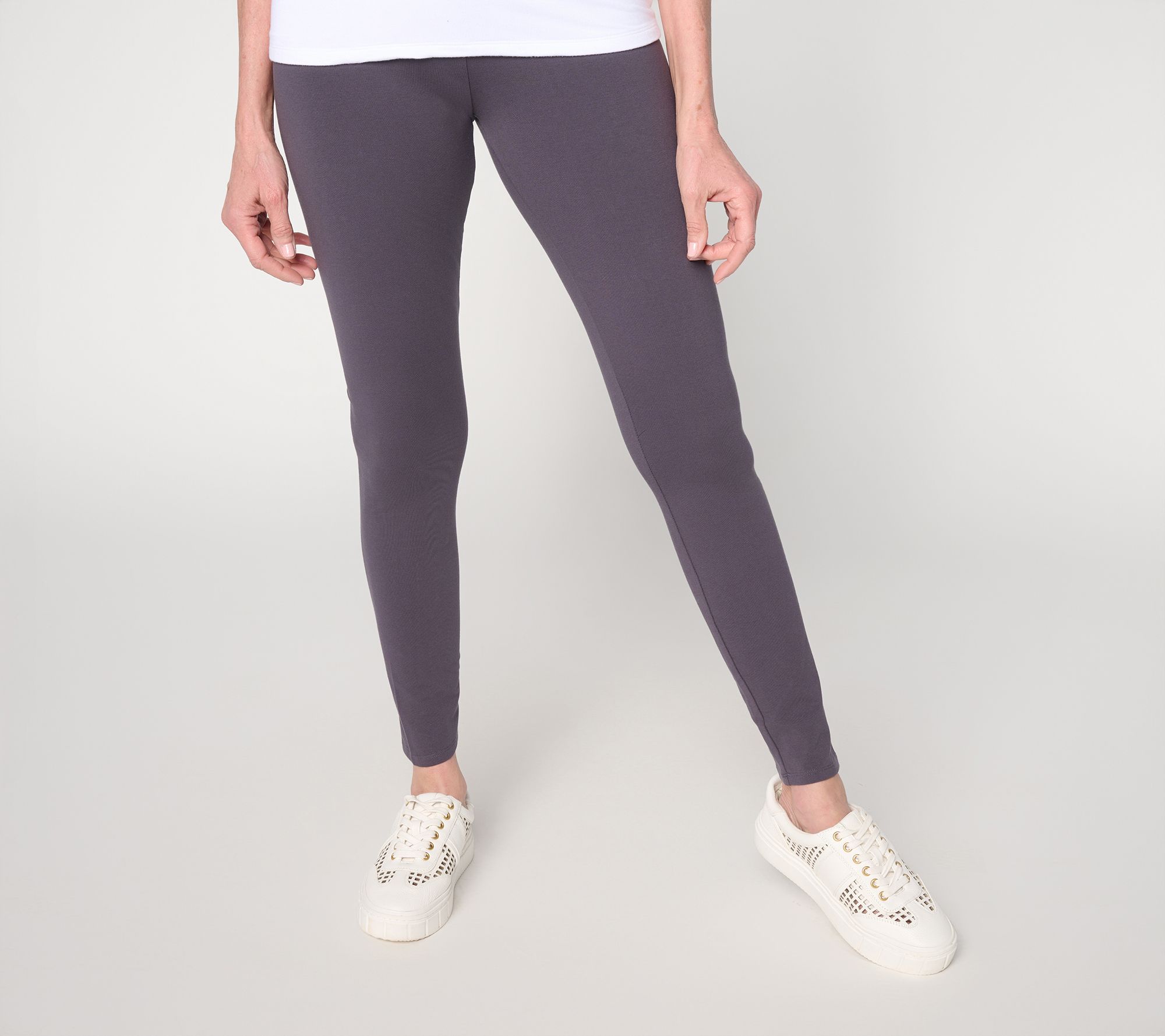 "As Is" Denim & Co. Essentials Reg Ankle Length Leggings