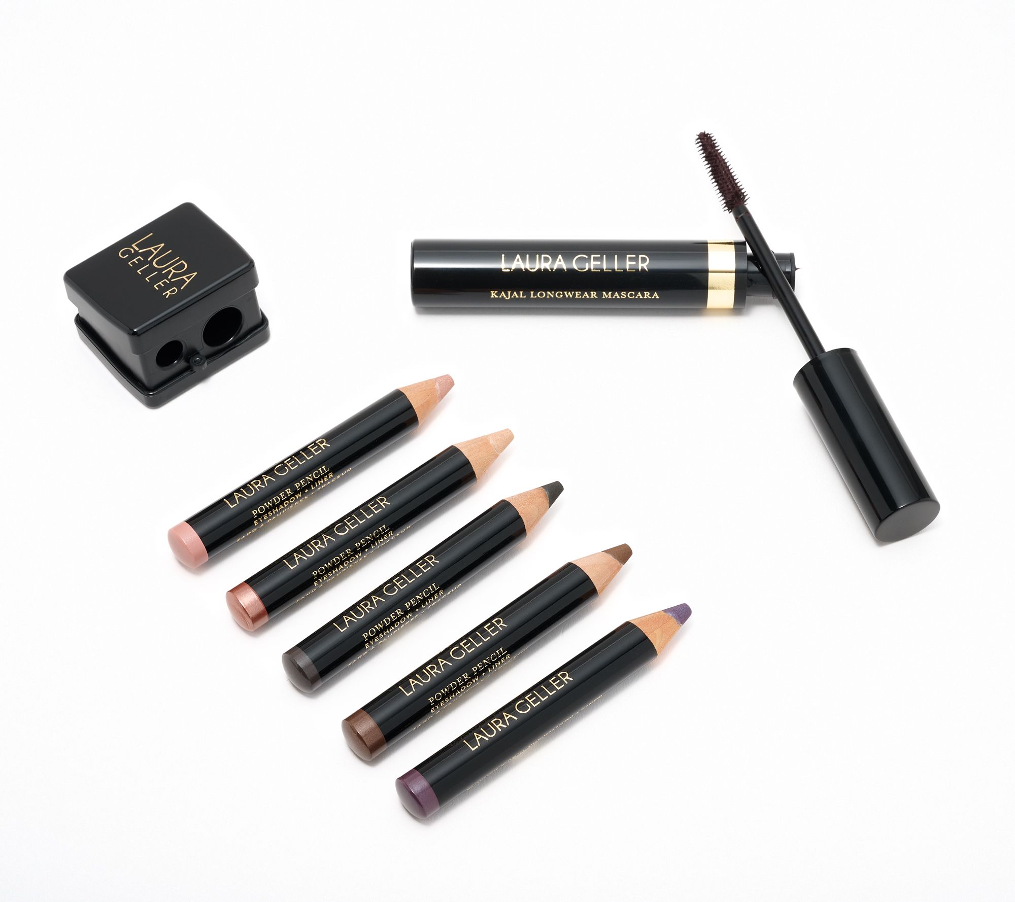 Laura Geller 7-Piece Powder Pencil & Mascara Collection