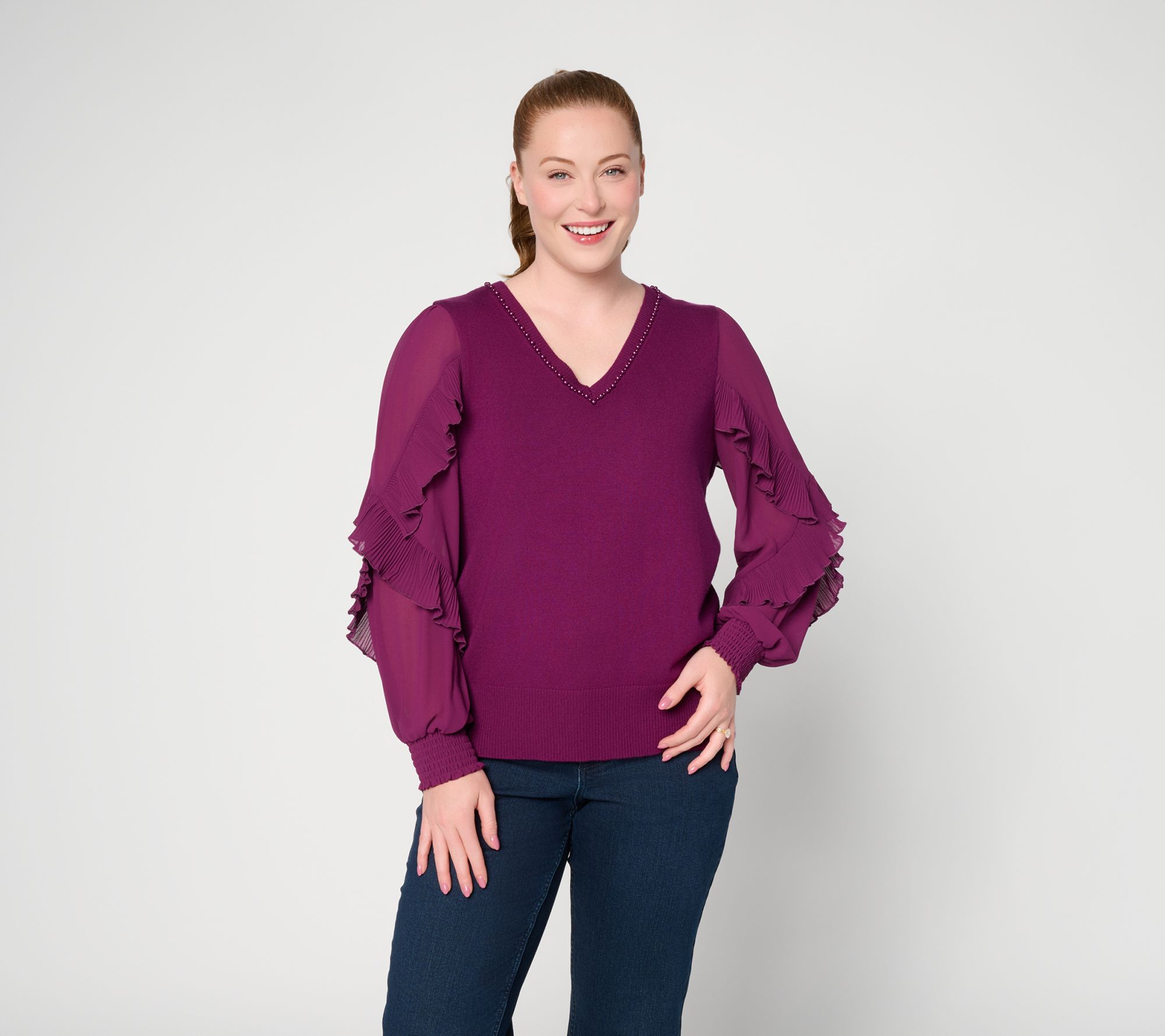 Mally Roncal V-Neck Jules Top