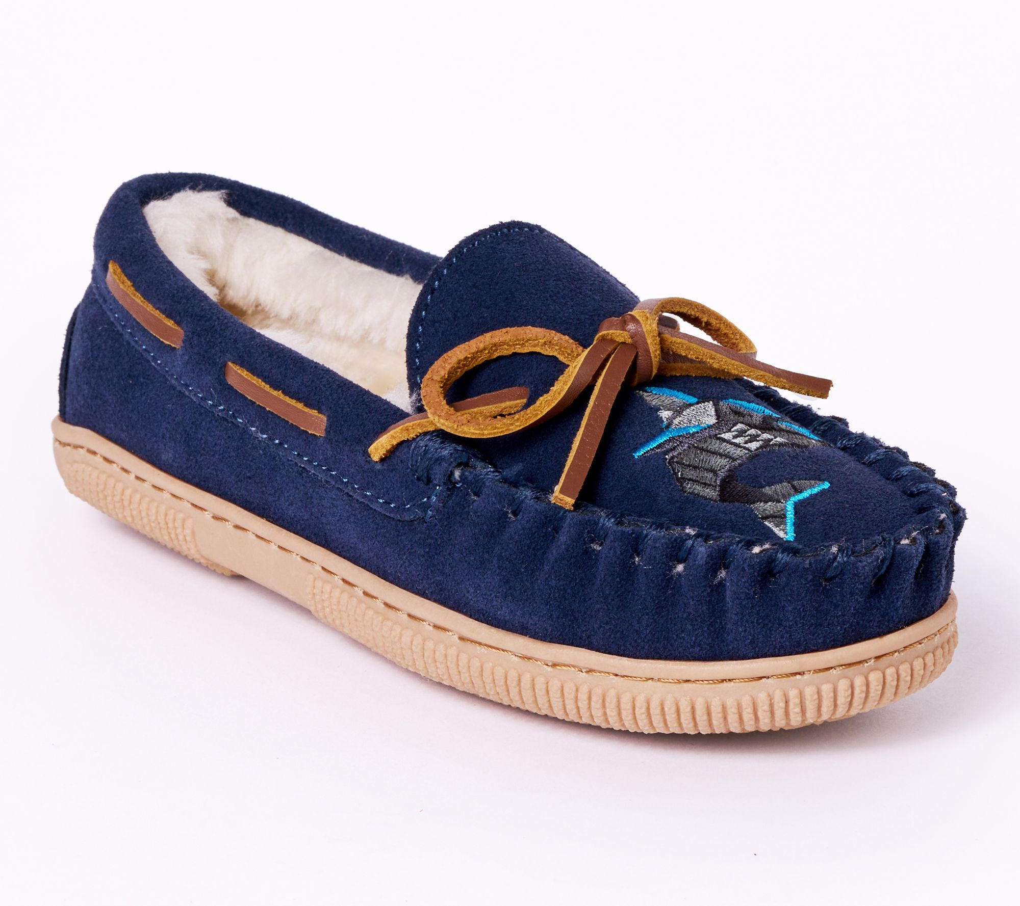  Minnetonka Children's Suede Shark Slippers