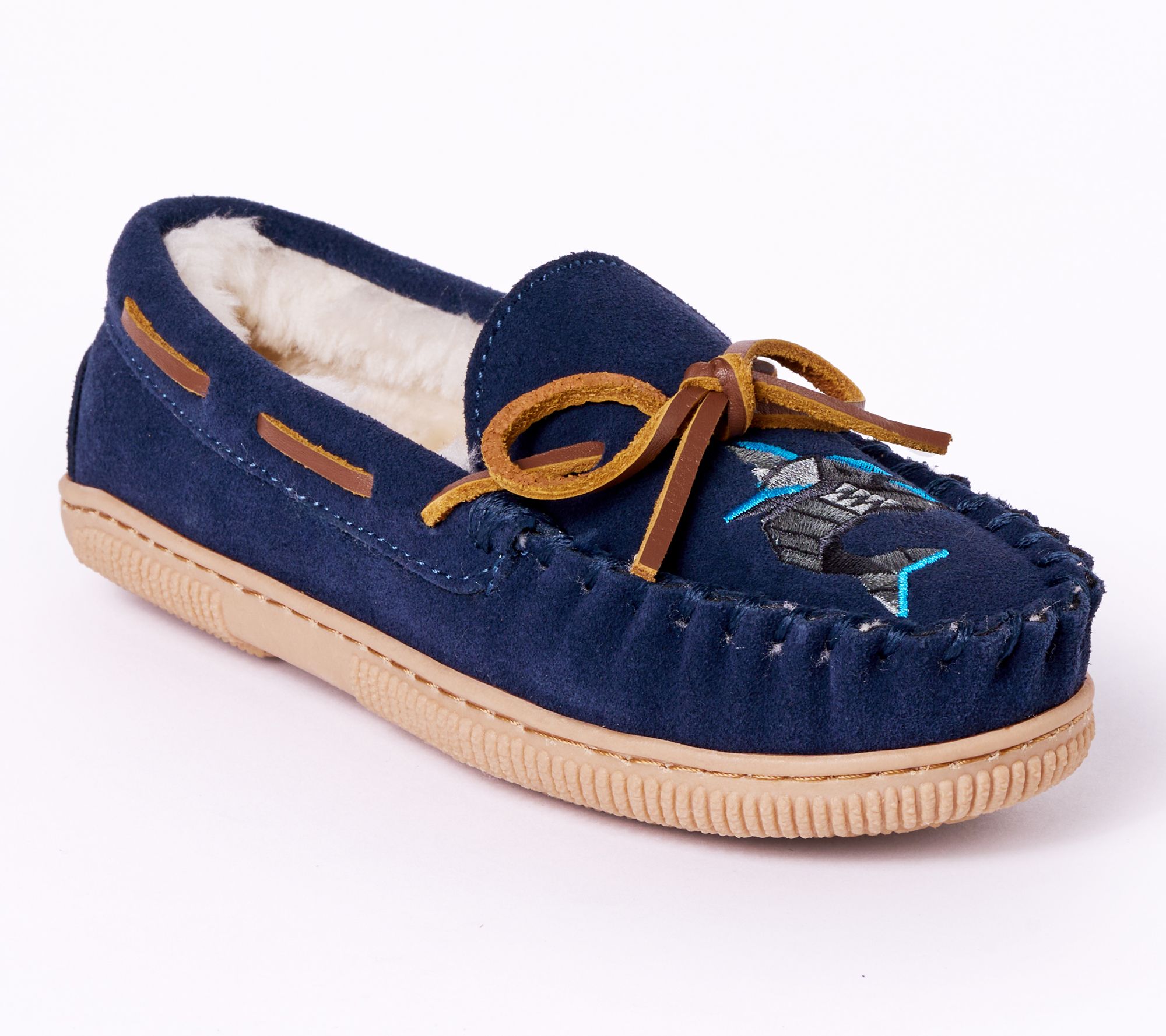 Minnetonka Children's Suede Shark Slippers
