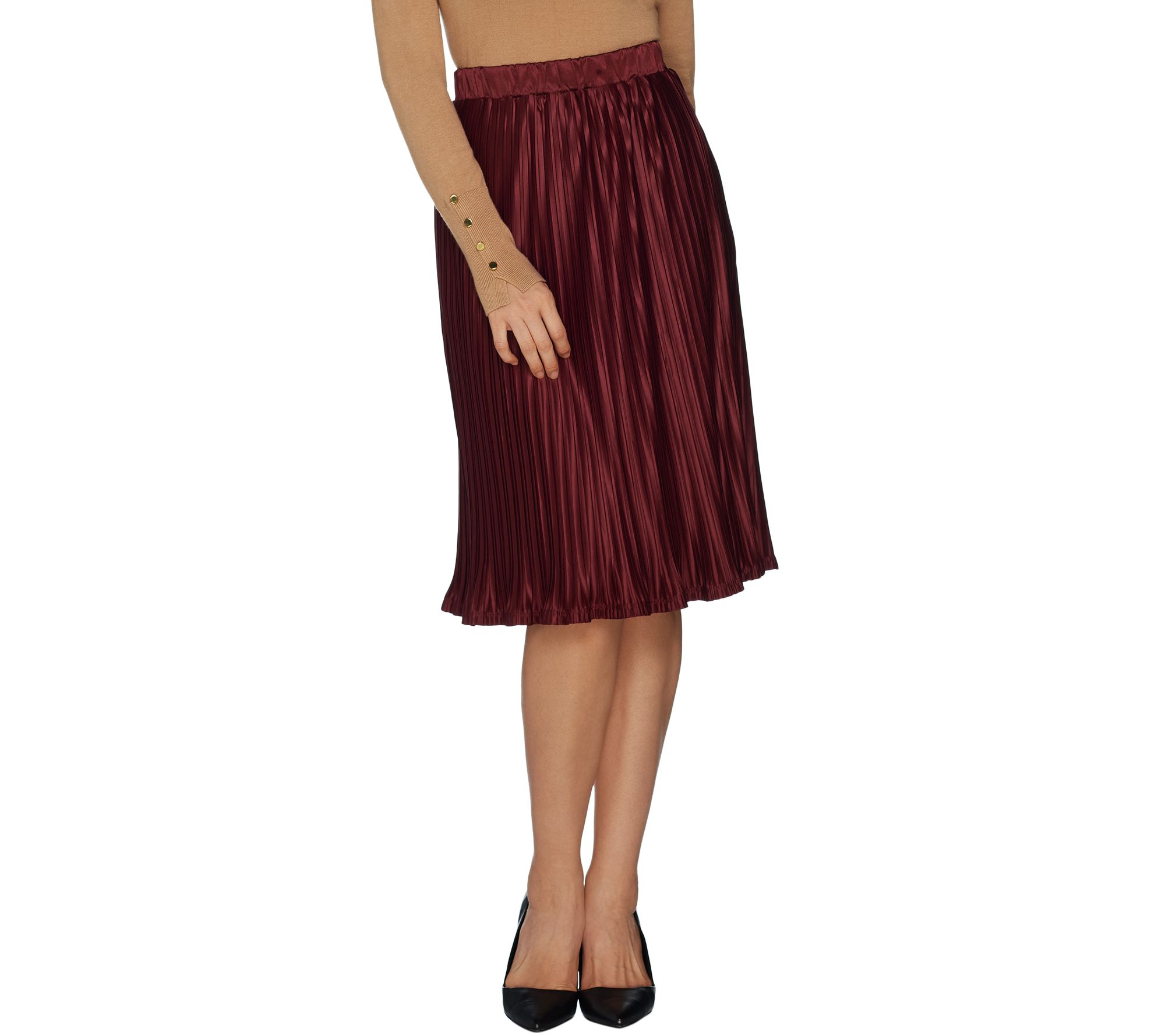 Womens pleated hotsell skirt qvc