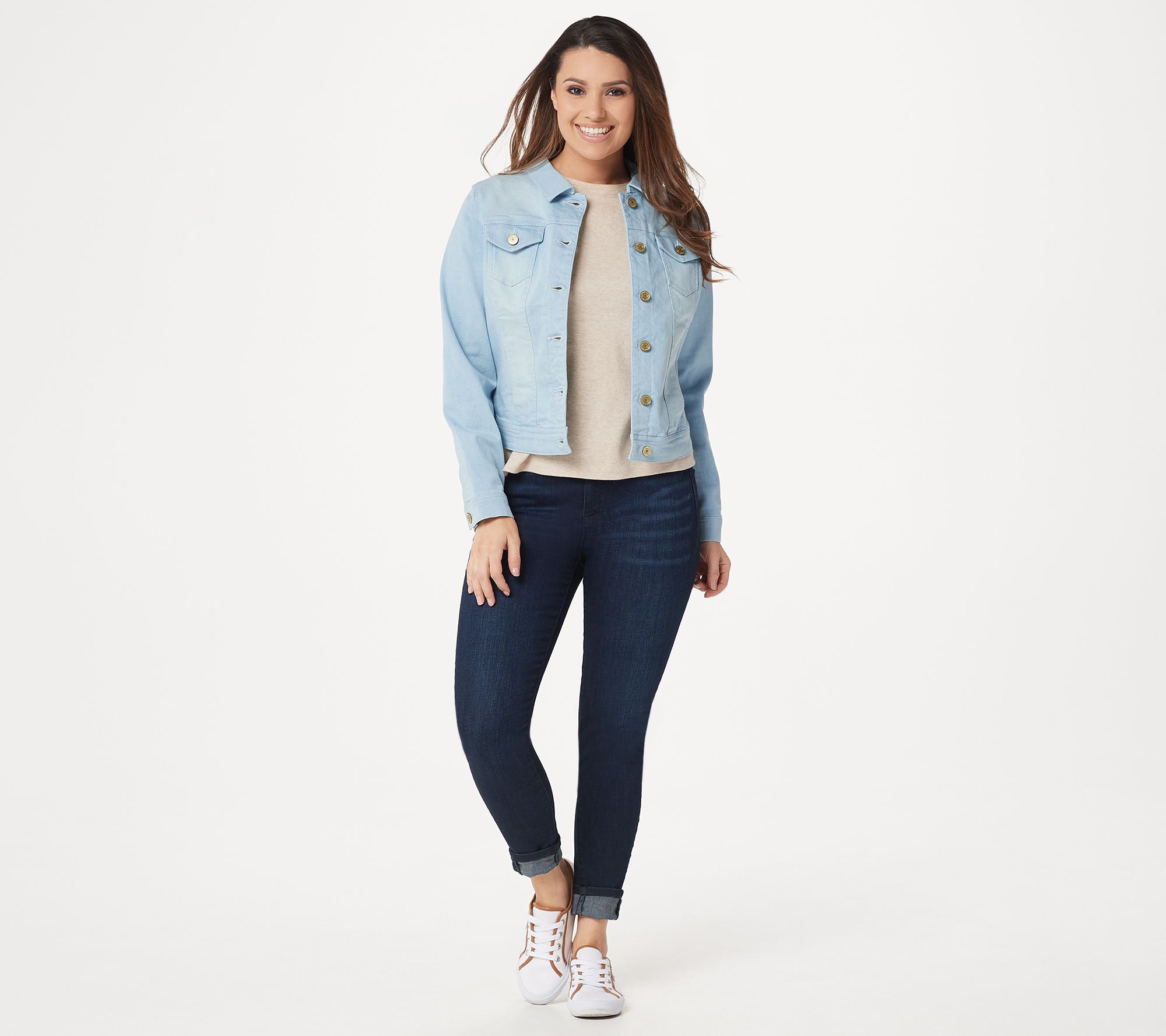 qvc isaac mizrahi jean jacket