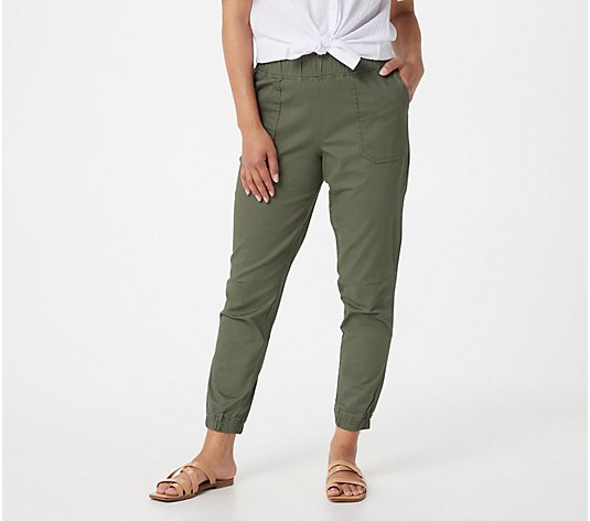Denim & Co. EasyWear Twill Pull-On Jogger Pants