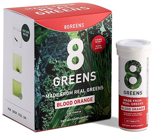 8Greens Effervescent Drink Tablets 60 Count Choice of Flavor