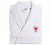 Linum Home Embroidered "I Love You Mom" Heart Terry Bathrobe, 1 of 2