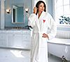 Linum Home Embroidered "I Love You Mom" Heart Terry Bathrobe, 2 of 2