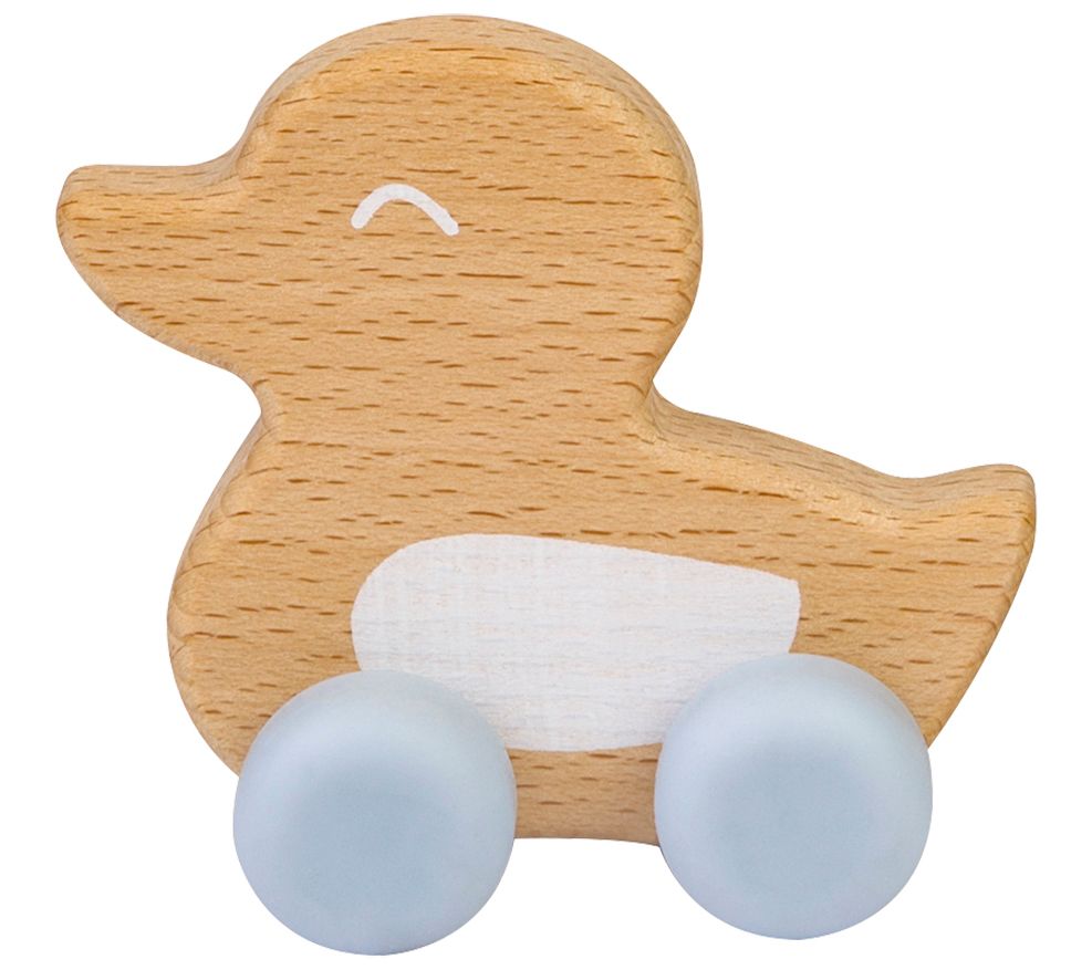 Saro By Kalencom Beech Wood and Silicone Duck Teether Toy
