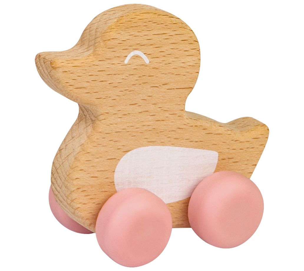 Saro By Kalencom Beech Wood and Silicone Duck Teether Toy