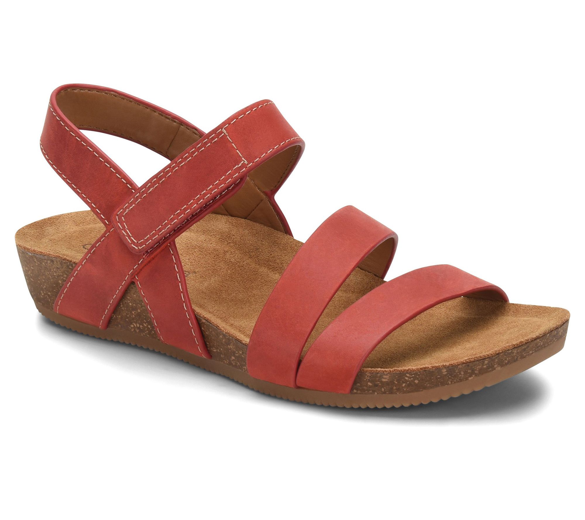 Comfortiva Strappy Leather Sandals - Gardena - QVC.com