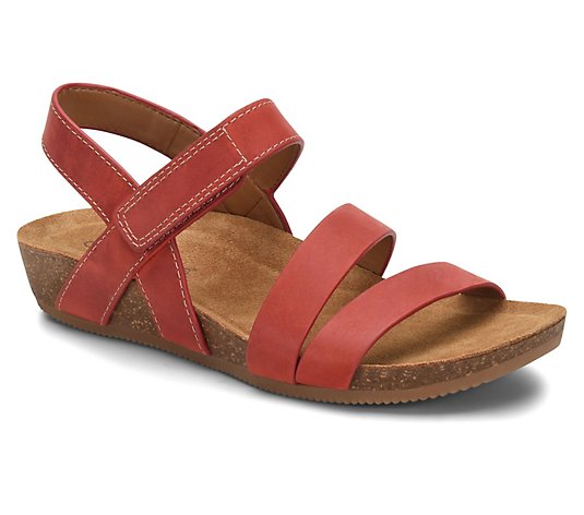 Comfortiva Strappy Leather Sandals - Gardena