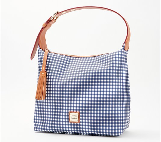 Dooney & Bourke Coated Cotton Small Gingham Paige Sac
