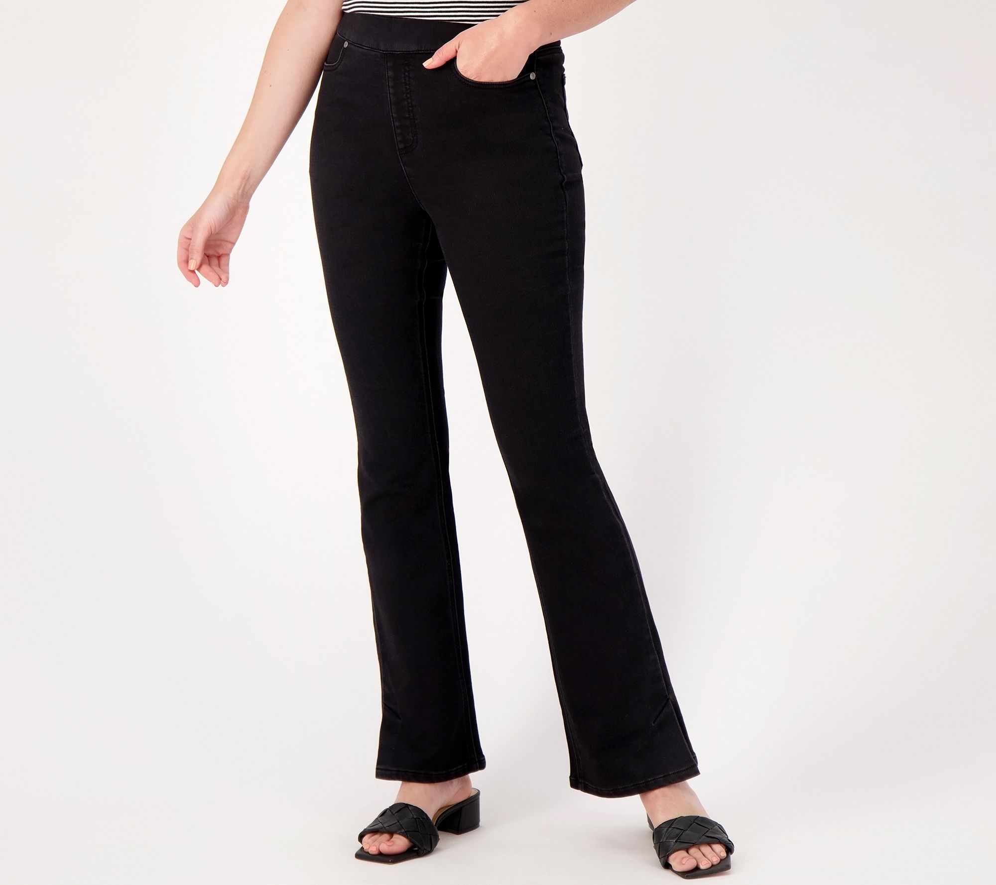 Isaac Mizrahi Live! Divine Denim Tall Pull On Bootcut Jean - QVC.com