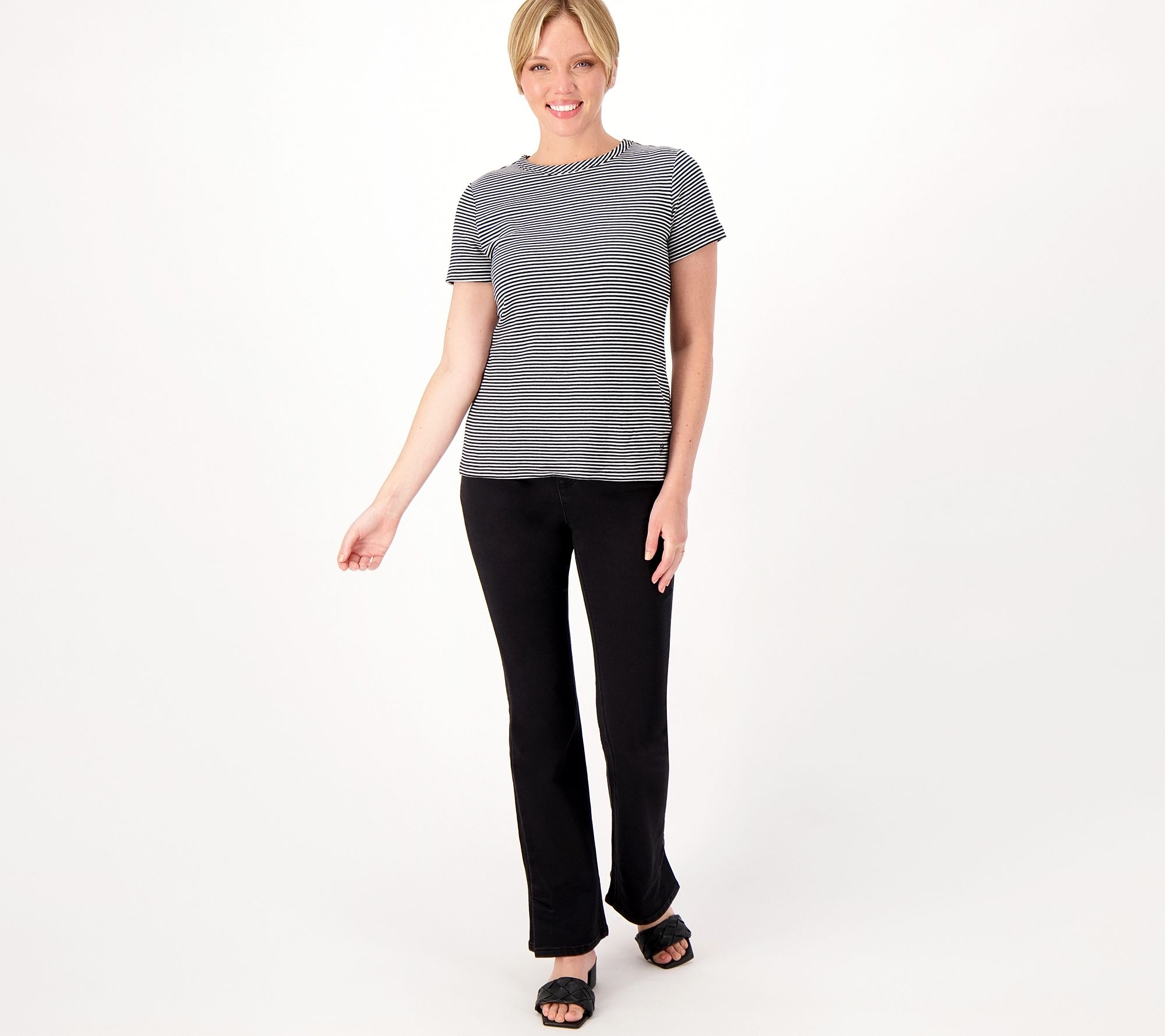 Isaac Mizrahi Live! Divine Denim Tall Pull On Bootcut Jean - QVC.com