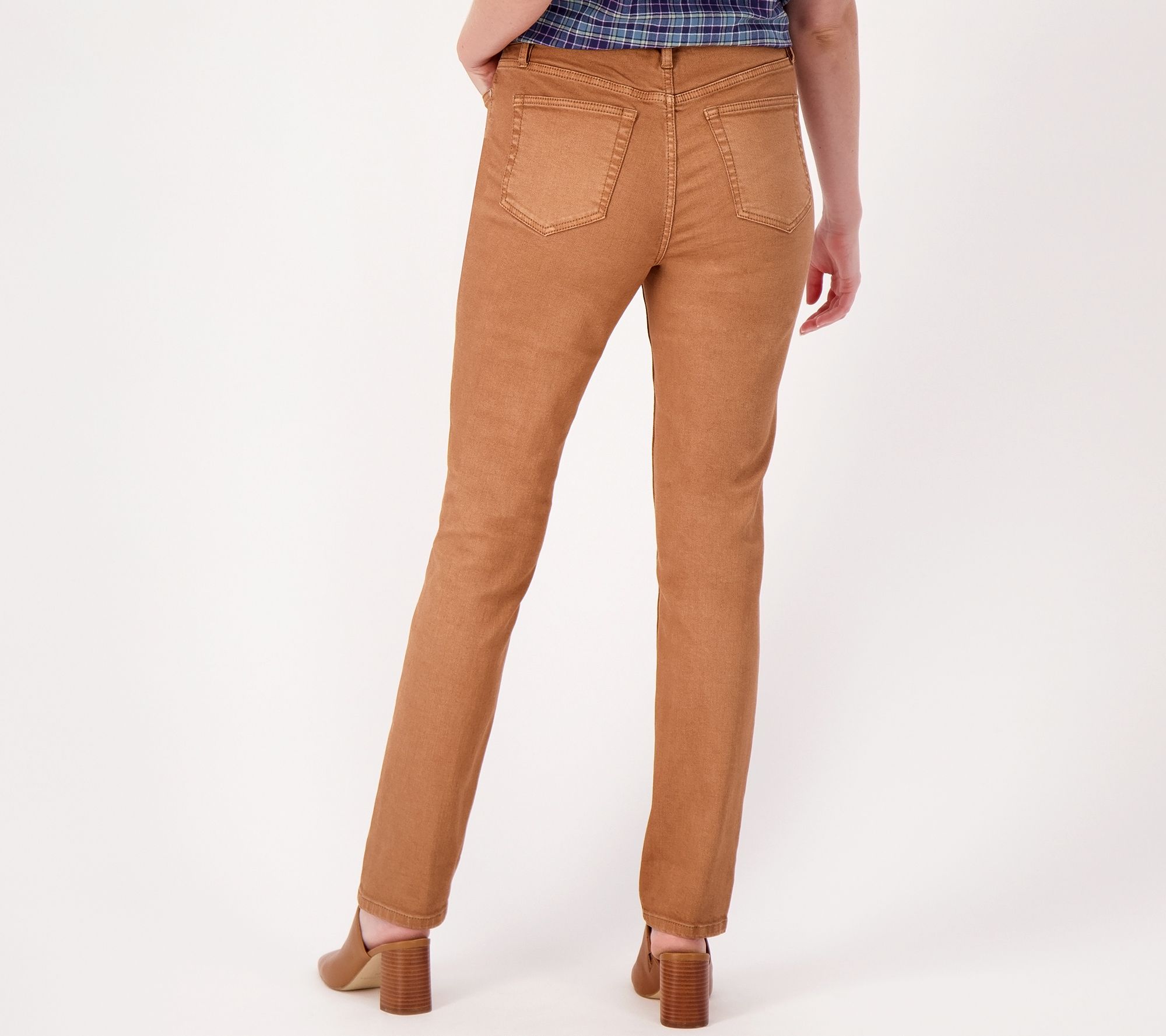 Candace Cameron Bure Pacific Denim Neutral Slim Straight Jean - QVC.com