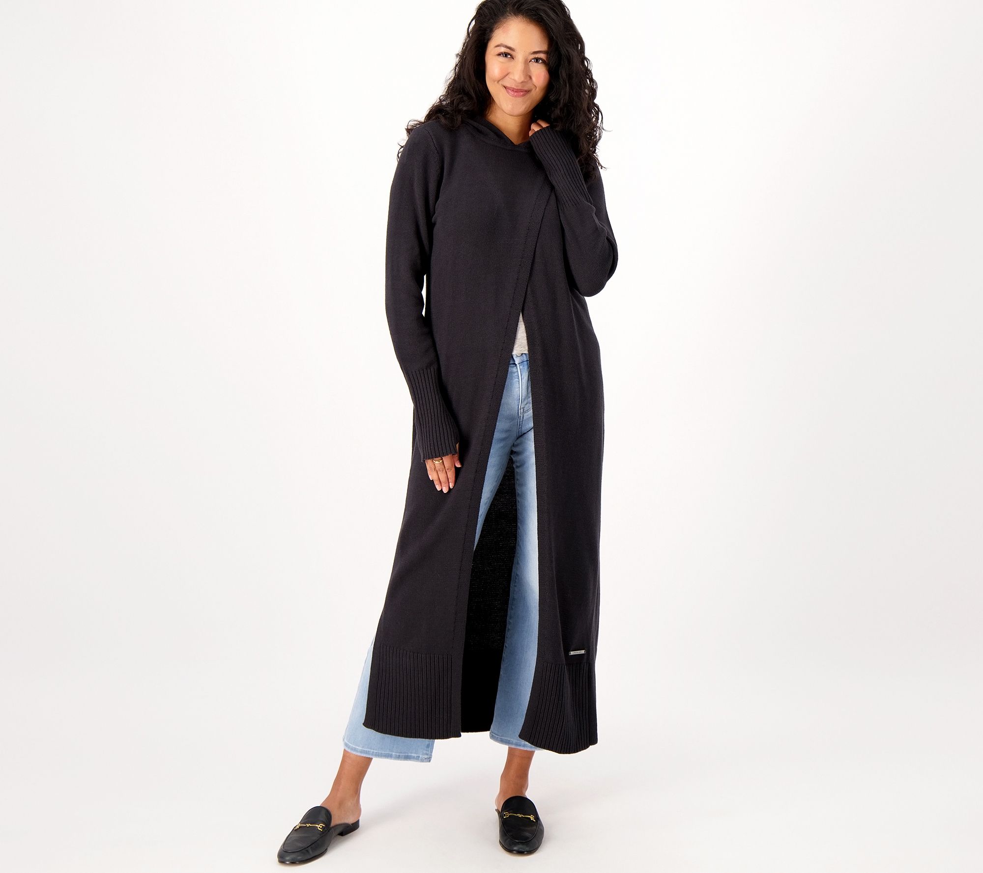 Peace Love World Petite Crossover Maxi Cardigan