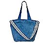 Sprigs Faux Fur Tote with Removable Printed Crossbody Strap