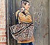 Sprigs Faux Fur Tote with Removable Printed Crossbody Strap, 2 of 3