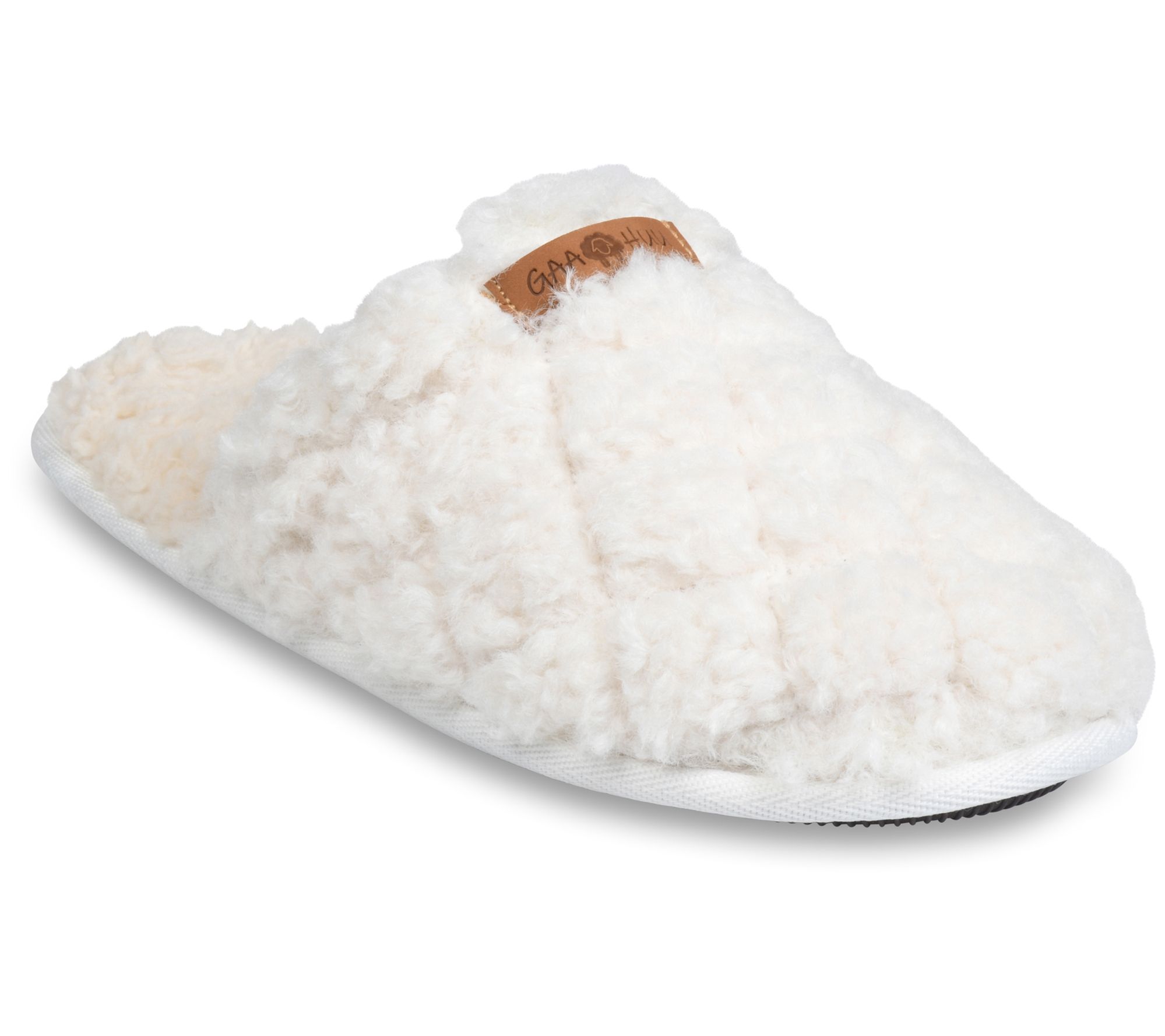 Gaahuu Women's Quilted Teddy Bear Scuff Slipper