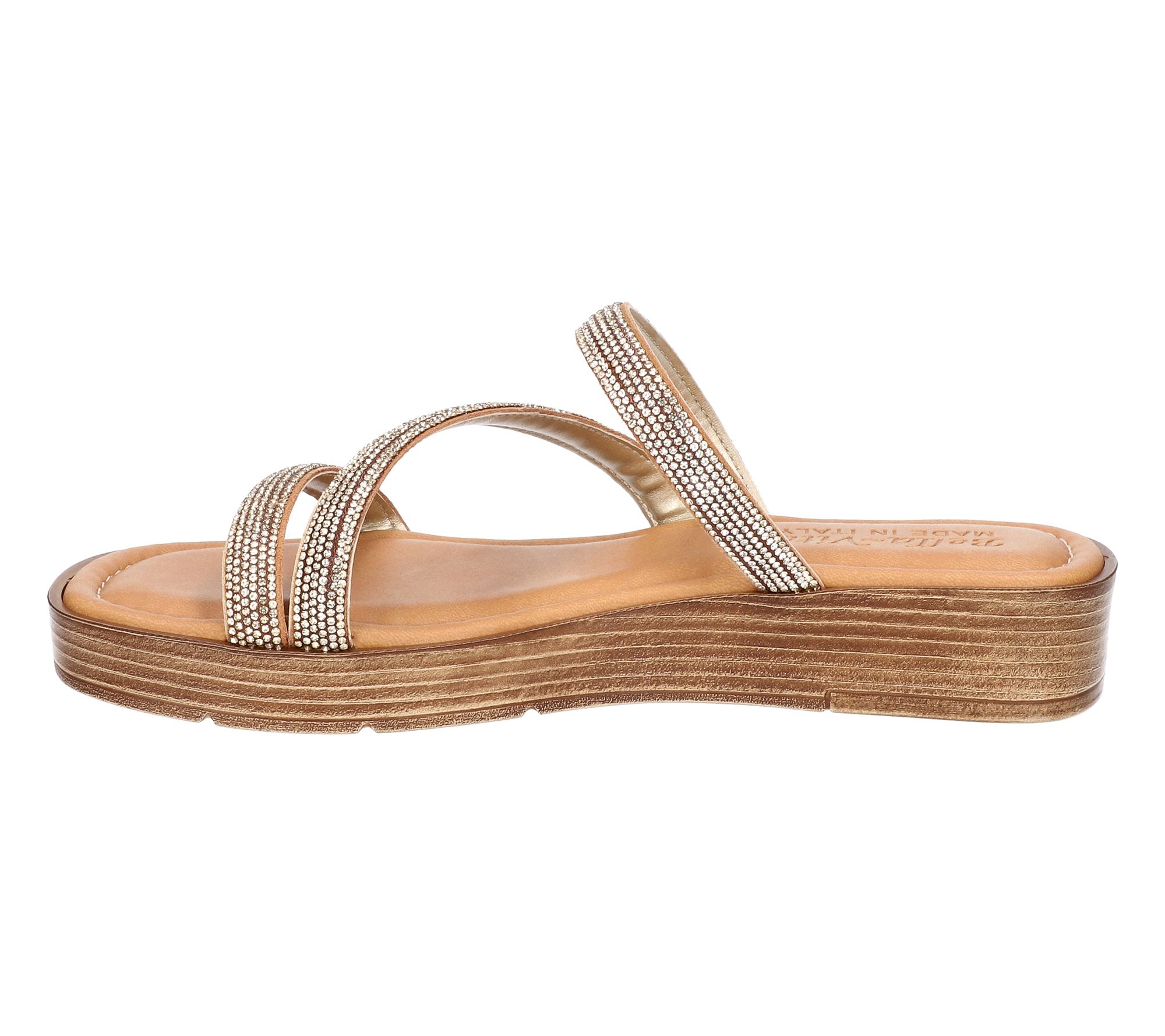 Bella Vita Slide Sandals - Ona-Italy - QVC.com