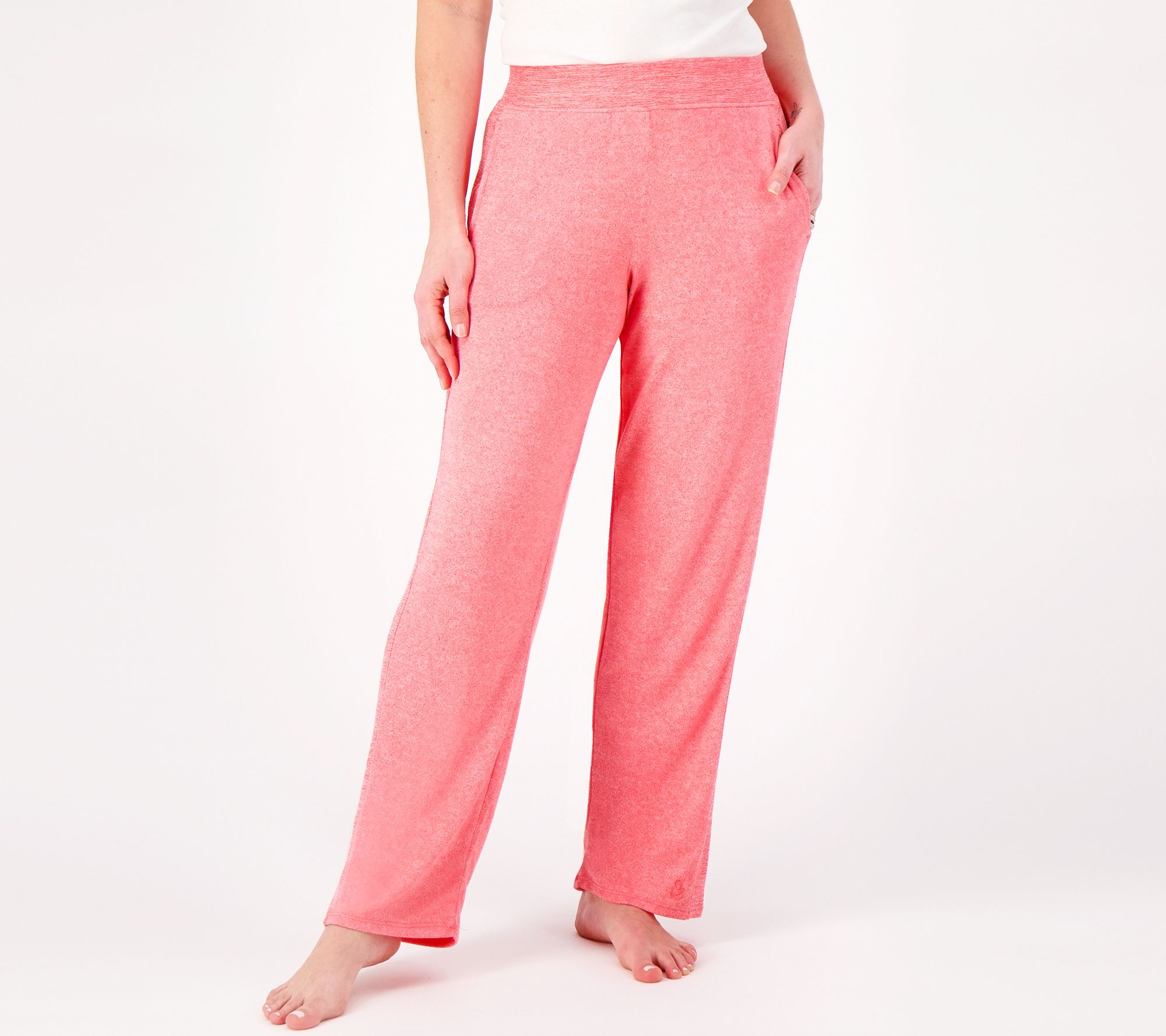 Buy KRAUS Baby Pink Solid Regular Fit Cotton Womens Casual Pants