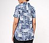 Joan Rivers Short Sleeve Linen Resort Shirt, 1 of 3