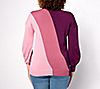Belle by Kim Gravel Diagonal Color Block Sweater, 1 of 3