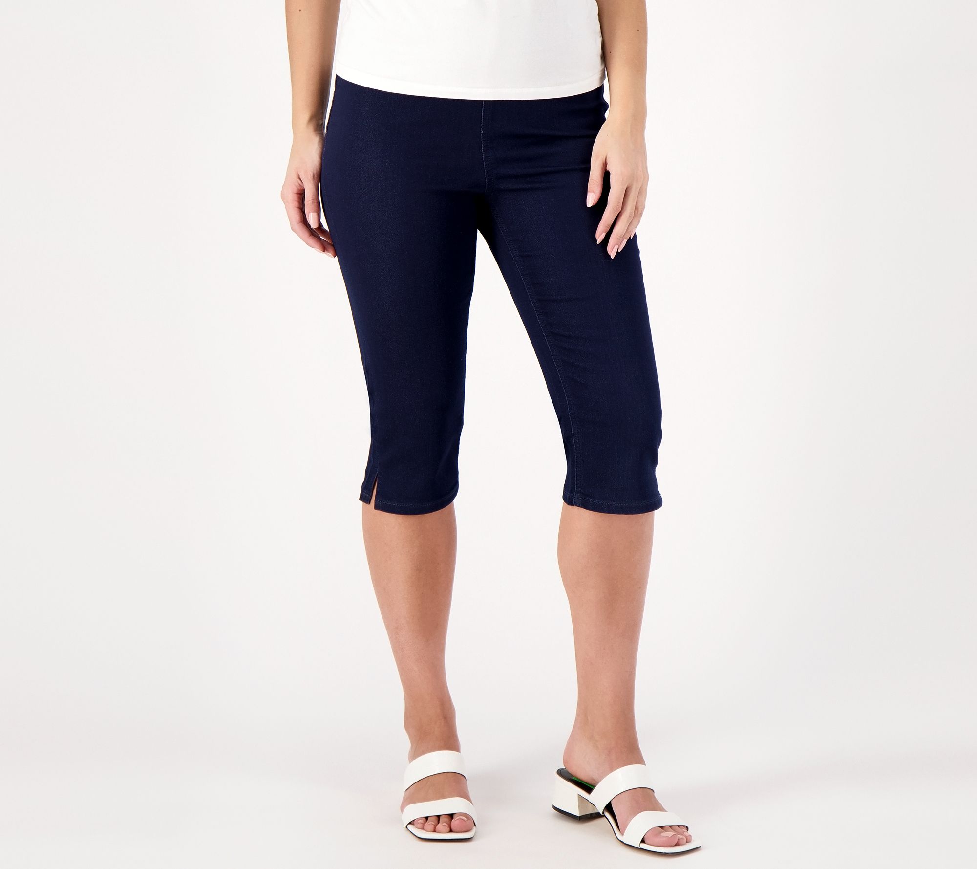 Qvc denim and company best sale pedal pushers