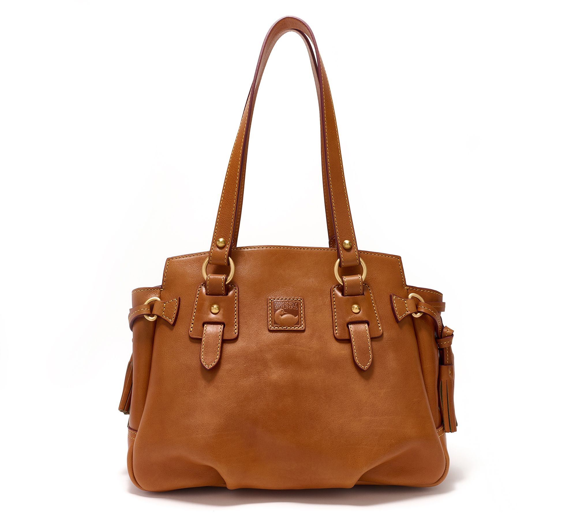 Dooney & Bourke Signature Fabric Double Pocket Tote Brown *moro Leather -  $195 - From Katie