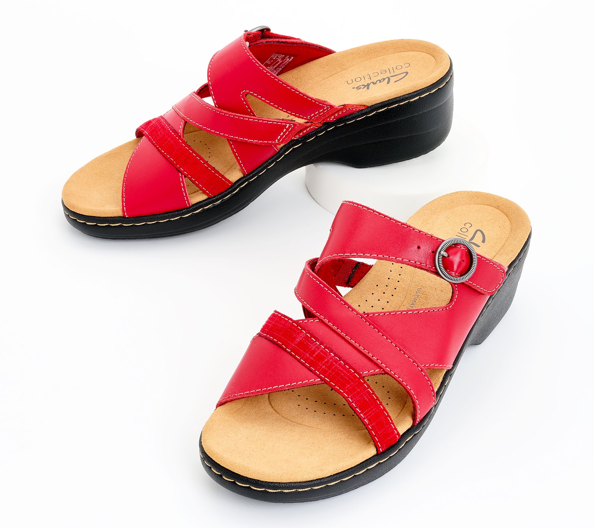 Red Spring Summer Sandals QVC